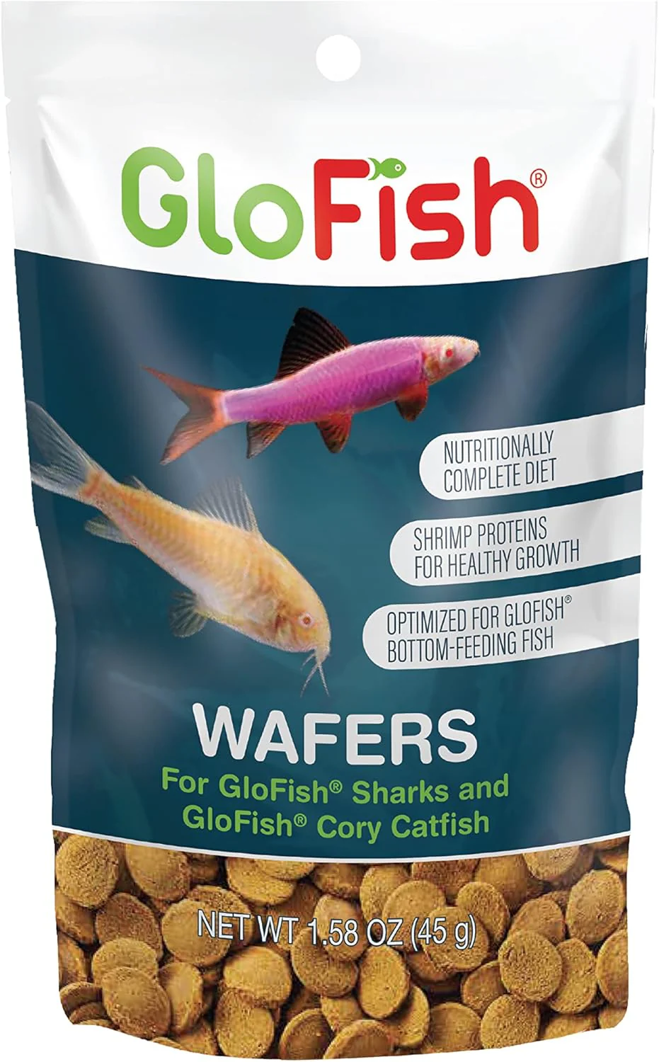 Tetra GloFish Wafers for GloFish Sharks and GloFish Cory Catfish, 1.58 Oz., Bottom-Feeding Fish Food - Image 2