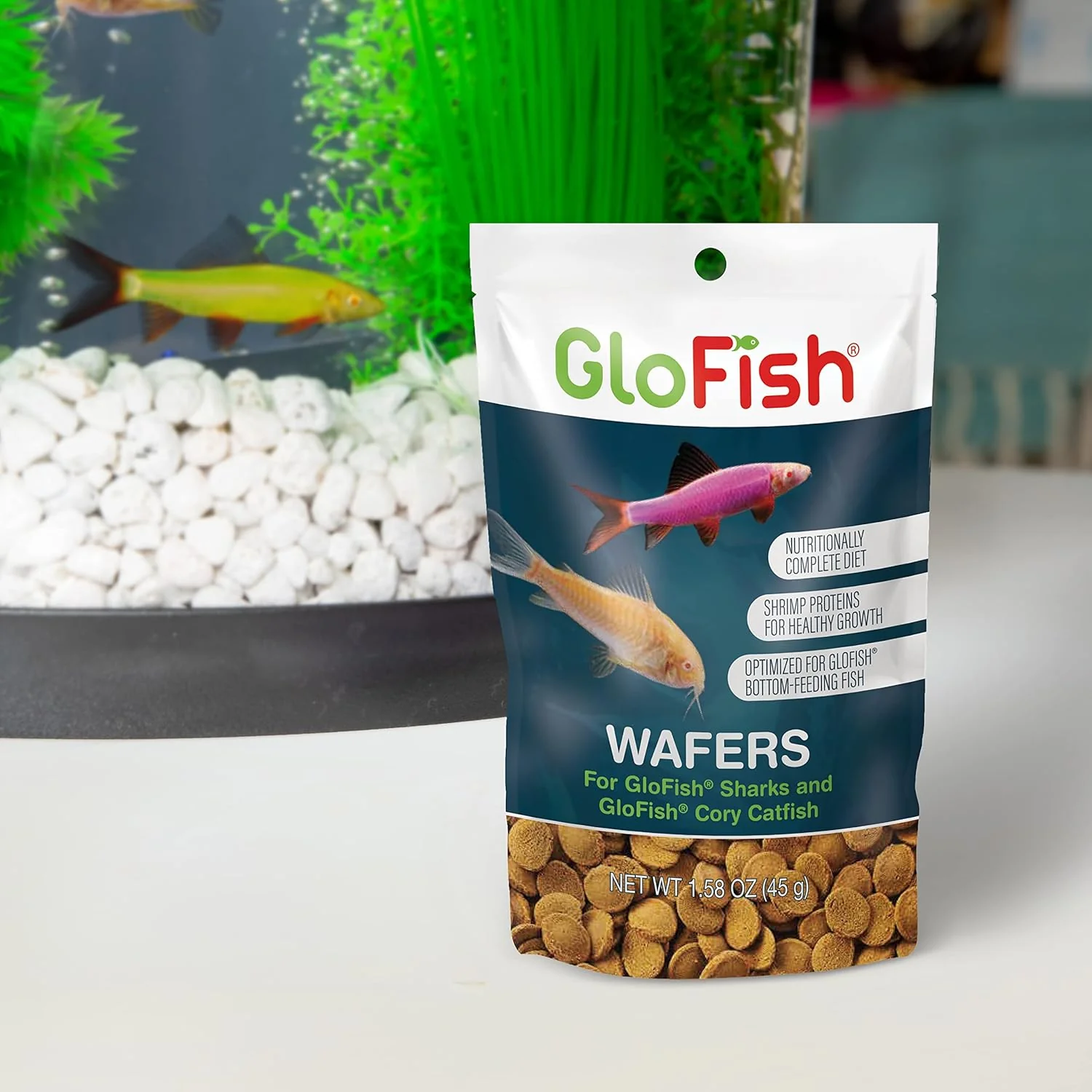 Tetra GloFish Wafers for GloFish Sharks and GloFish Cory Catfish, 1.58 Oz., Bottom-Feeding Fish Food - Image 8