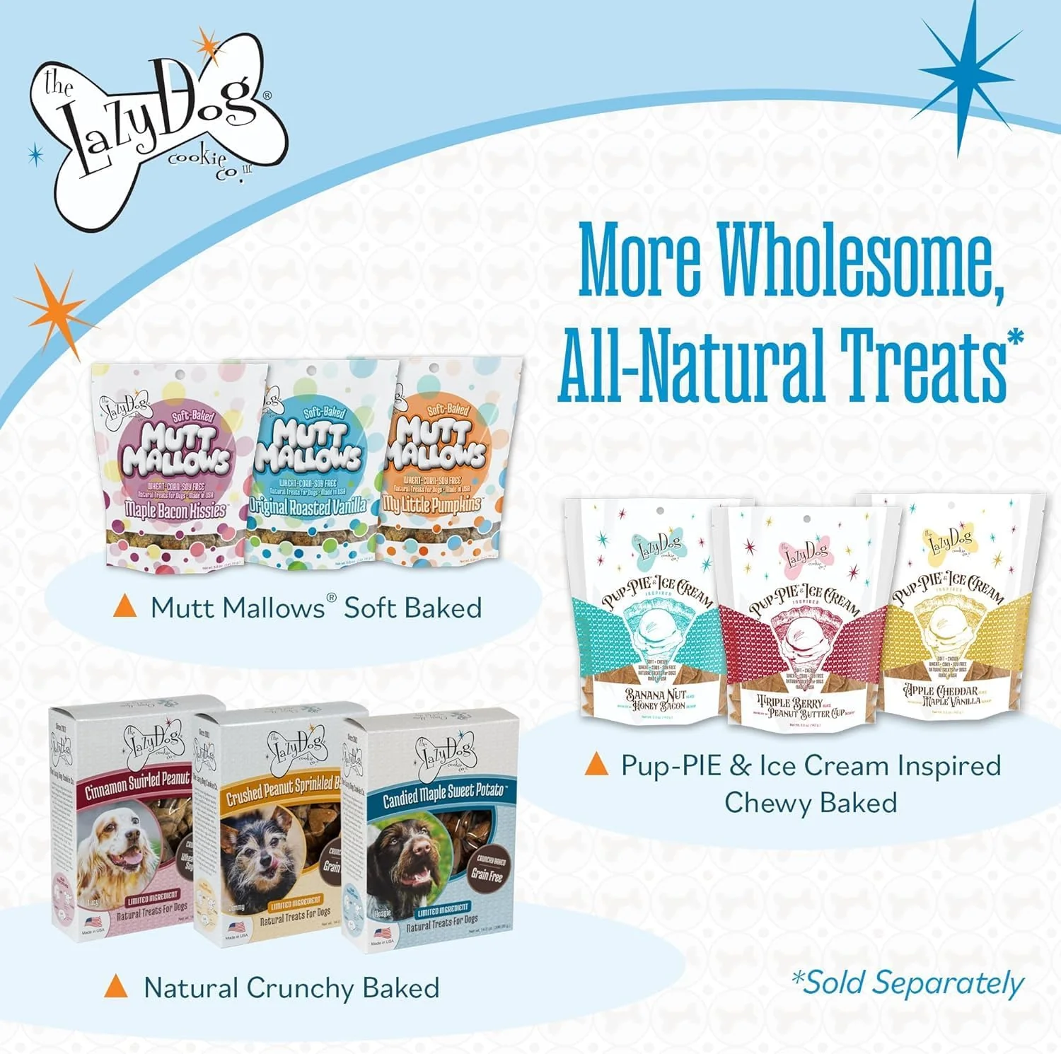 The Lazy Dog Cookie Co. I Ruff You Pup-Pie – All Natural Dog Treat for Special Occasions – Healthy Dog Cookies Made in USA – 6" Celebration Pie – Best Natural Treats for Dogs, 5 oz (Ruff You) - Image 5