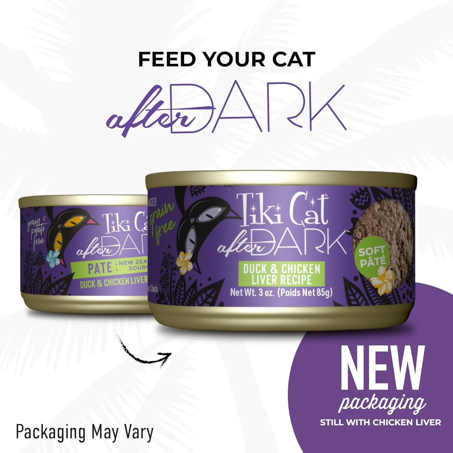Tiki Cat After Dark Pâté, Duck & Chicken Liver, High-Protein and 100% Non-GMO Ingredients, Wet Cat Food for Adult Cats - Image 3