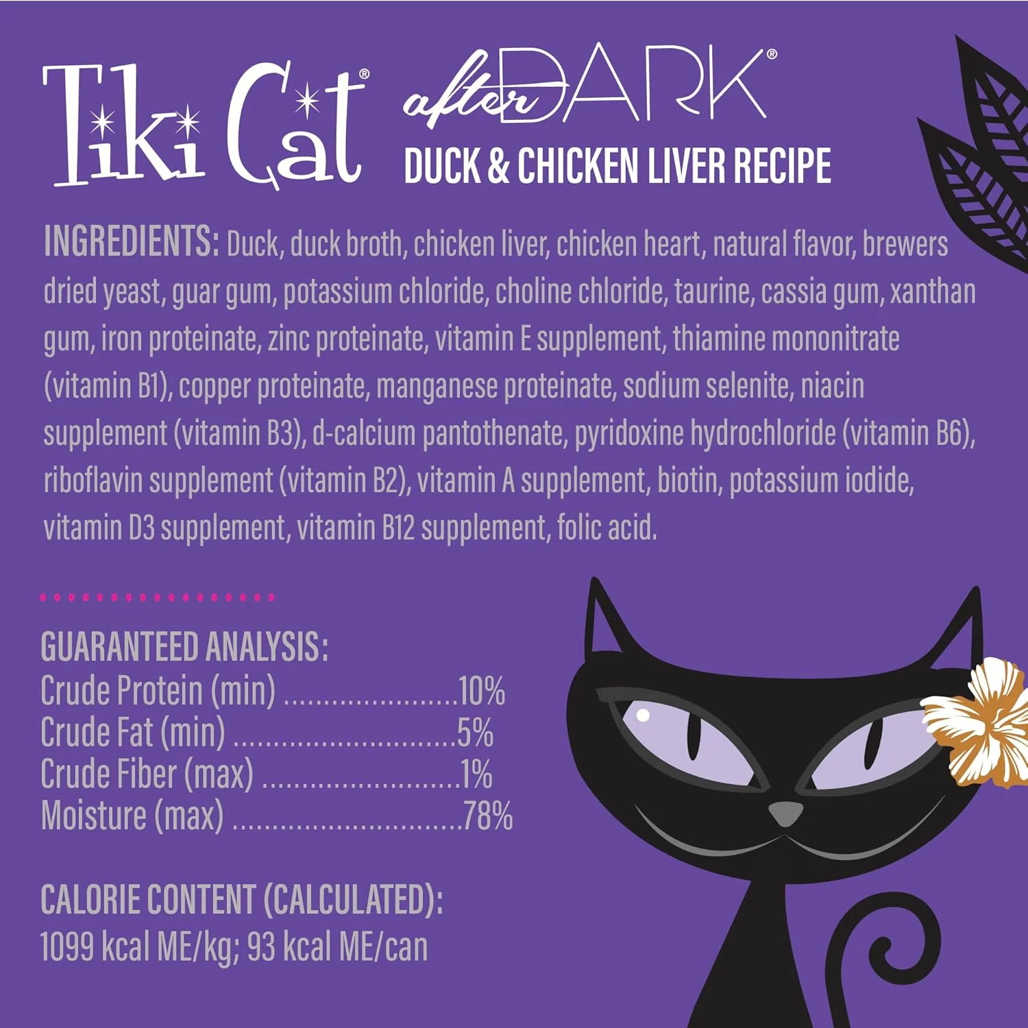Tiki Cat After Dark Pâté, Duck & Chicken Liver, High-Protein and 100% Non-GMO Ingredients, Wet Cat Food for Adult Cats - Image 4