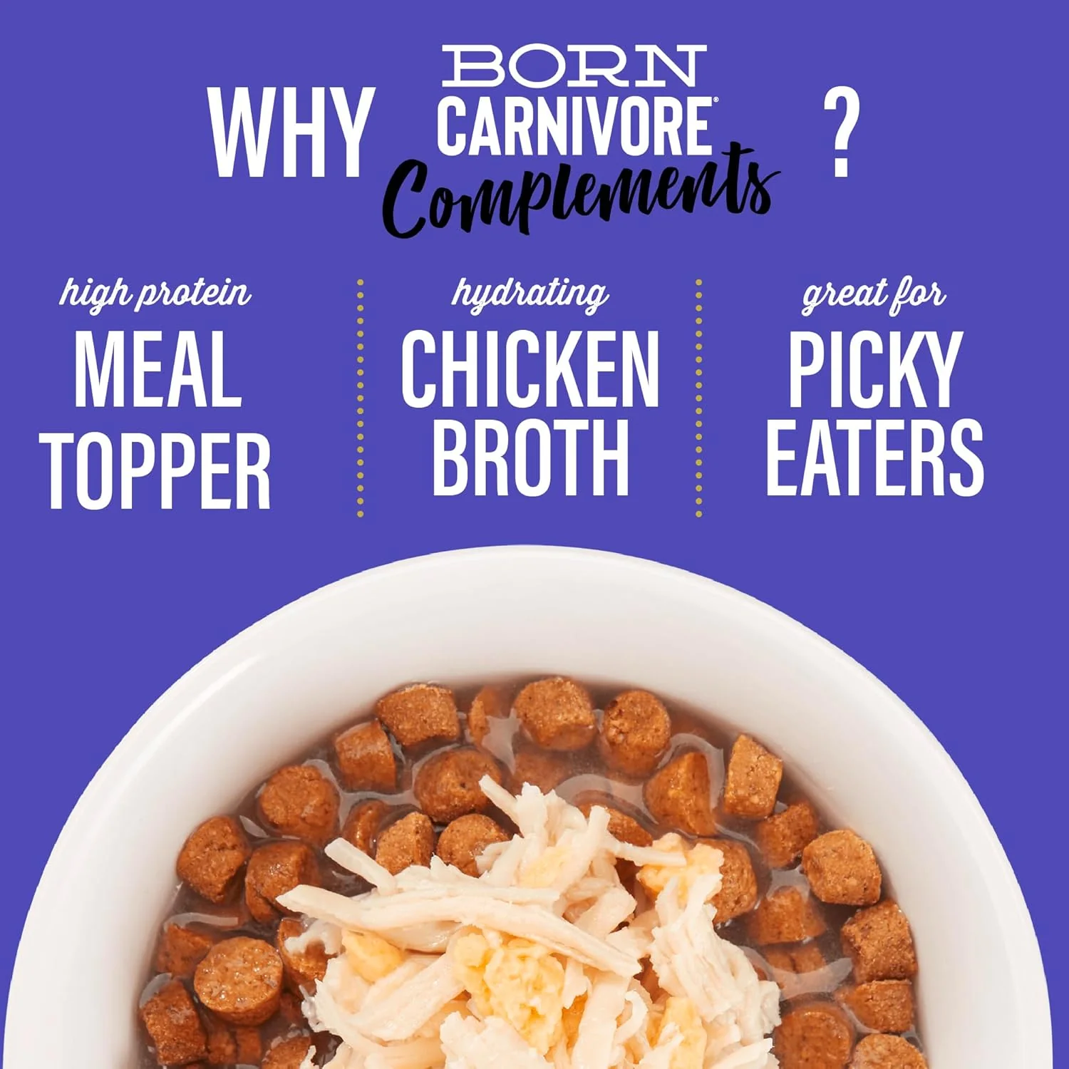Tiki Cat Born Carnivore Complements Wet Cat Food Topper, Chicken & Egg - Image 5