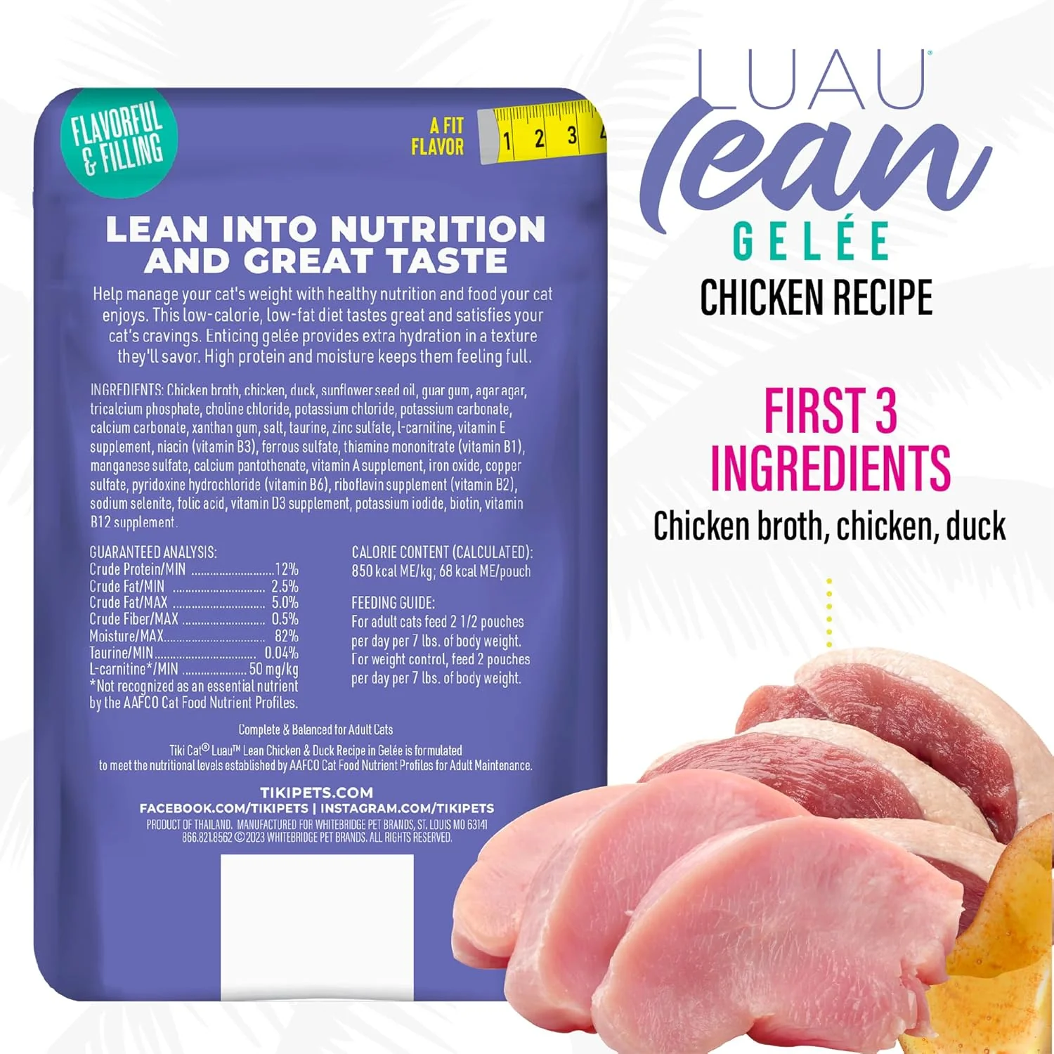 Tiki Cat Luau Lean Gelee Wet Cat Food, Chicken & Duck - Image 3