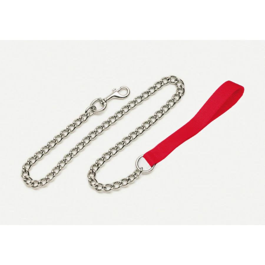 Titan - Coastal Pet Products Titan Heavy Dog Chain Leash with Nylon Handle, Red - Image 2