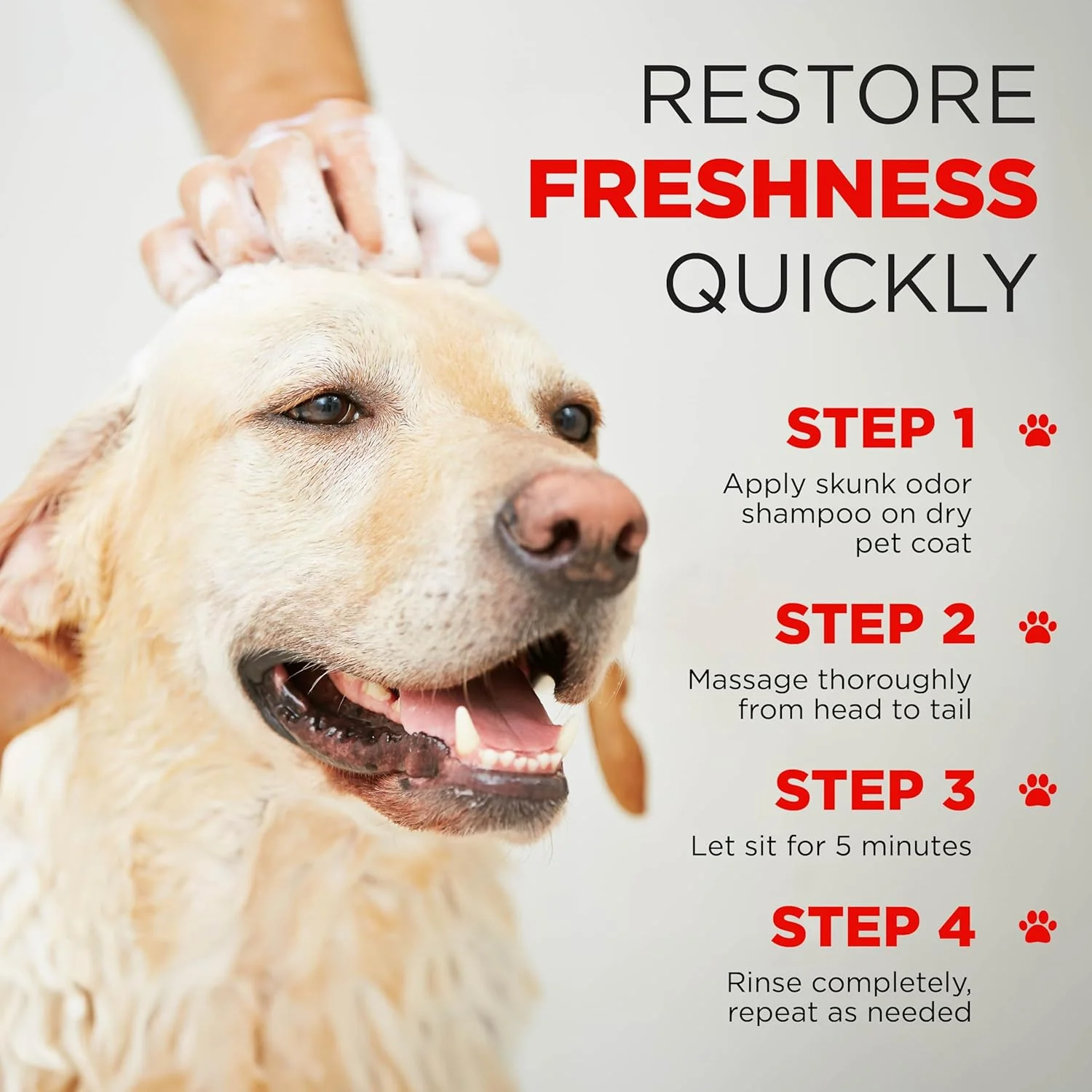 TropiClean Deodorizing Skunk Shampoo for Dogs - Extra Strength Skunk Odor Remover - 24 Hour Fast Relief 1 gal - Image 5