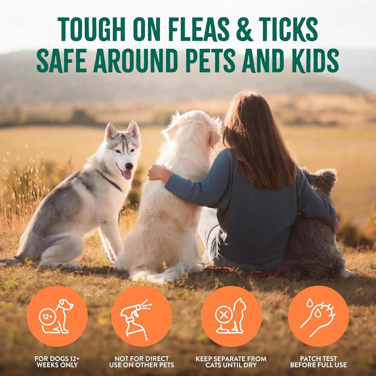 TropiClean Natural Maximum Strength Flea and Tick Spray for Dogs 16-oz - Image 3