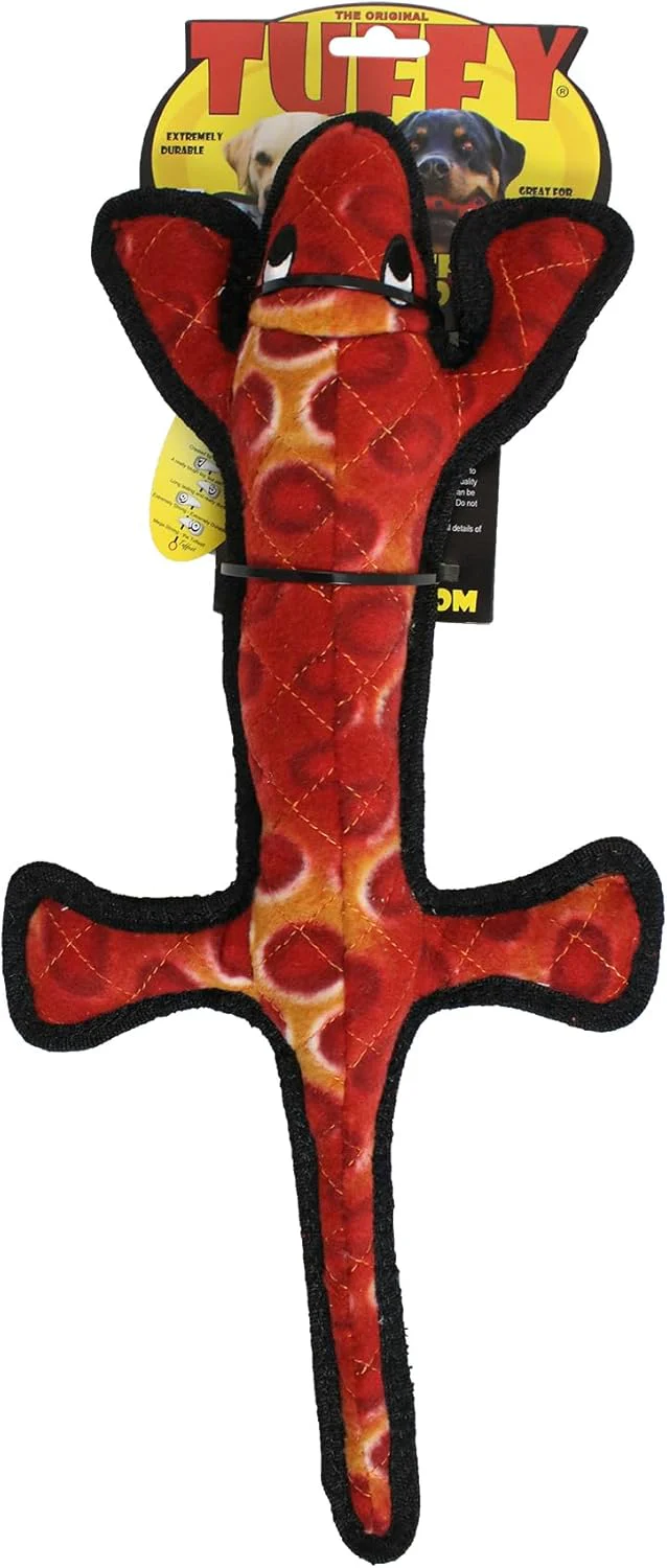 TUFFY - World's Tuffest Soft Dog Toy - Desert Lizard - Squeakers- Multiple Layers. Made Durable, Strong & Tough. Interactive Play (Tug, Toss & Fetch). Machine Washable & Floats - Image 6