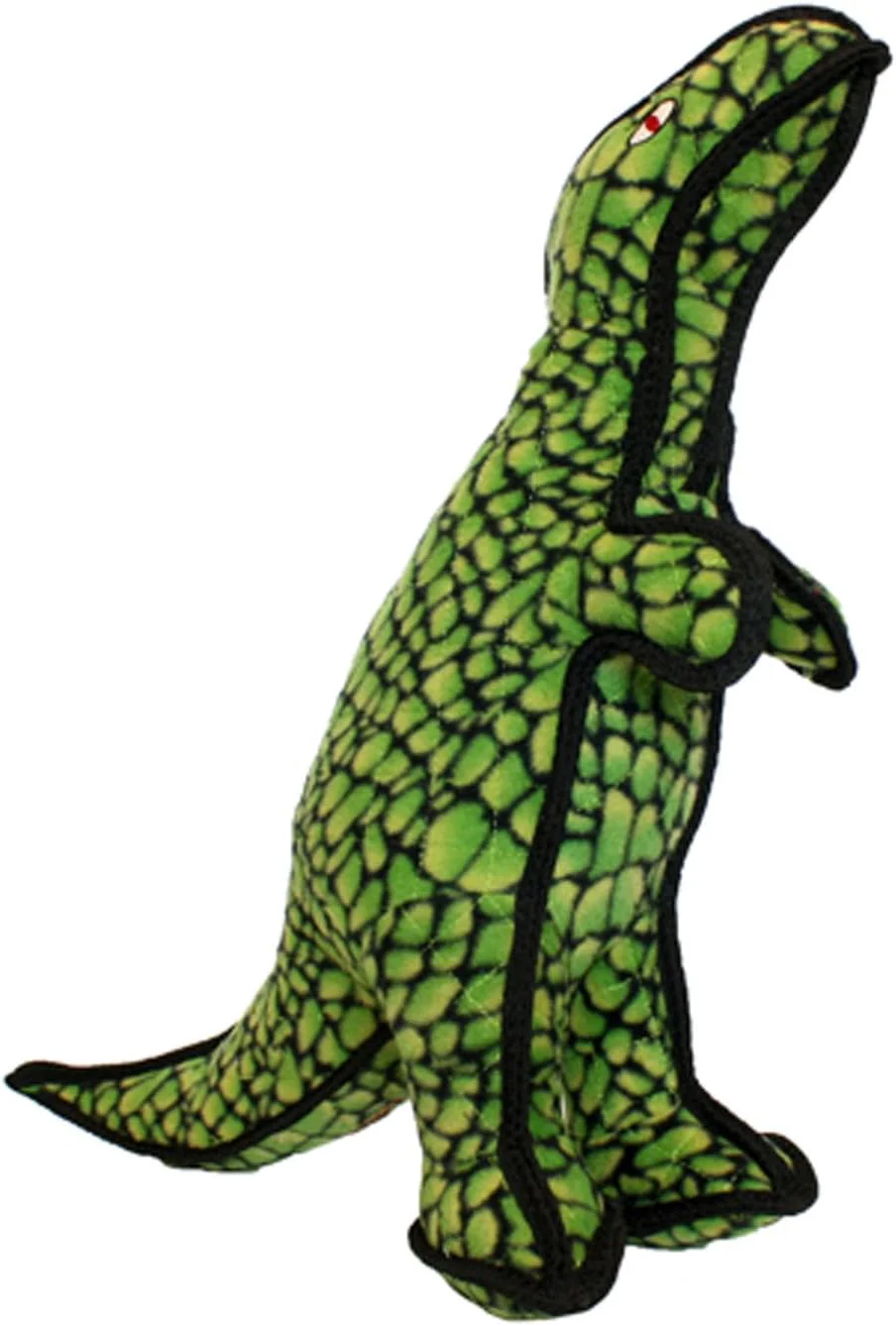 TUFFY - World's Tuffest Soft Dog Toy - Dinosaur TRex - Squeakers - Multiple Layers. Made Durable, Strong & Tough. Interactive Play (Tug, Toss & Fetch). Machine Washable & Floats. (Regular) - Image 4