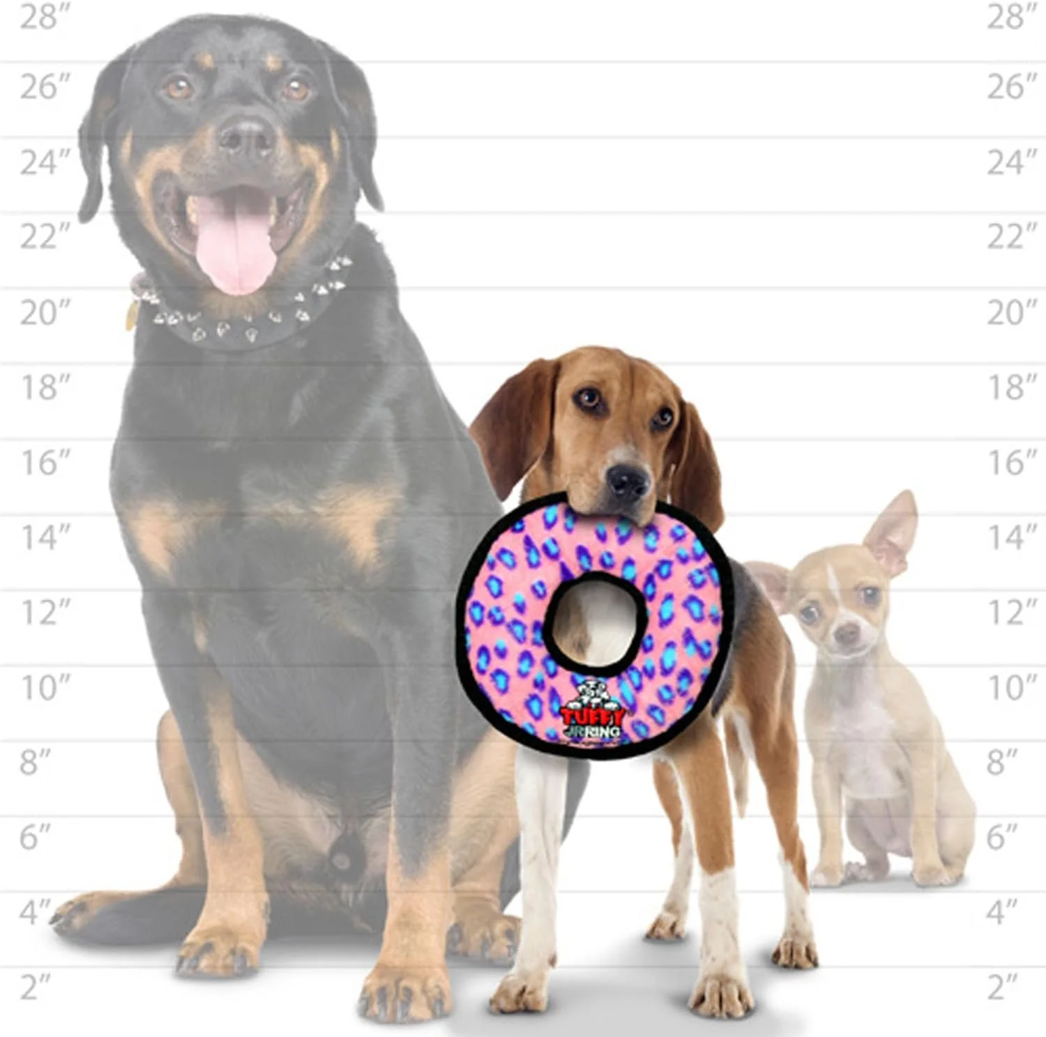 TUFFY - World's Tuffest Soft Dog Toy -Junior Ring-Squeakers -Multiple Layers.Made Durable, Strong & Tough.Interactive Play(Tug, Toss & Fetch).Machine Washable & Floats - Image 4