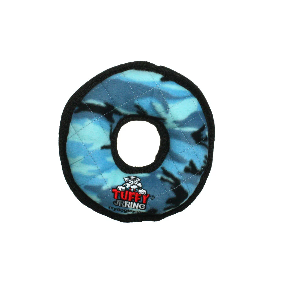 TUFFY - World's Tuffest Soft Dog Toy -Junior Ring-Squeakers -Multiple Layers.Made Durable, Strong & Tough.Interactive Play(Tug, Toss & Fetch).Machine Washable & Floats - Image 9