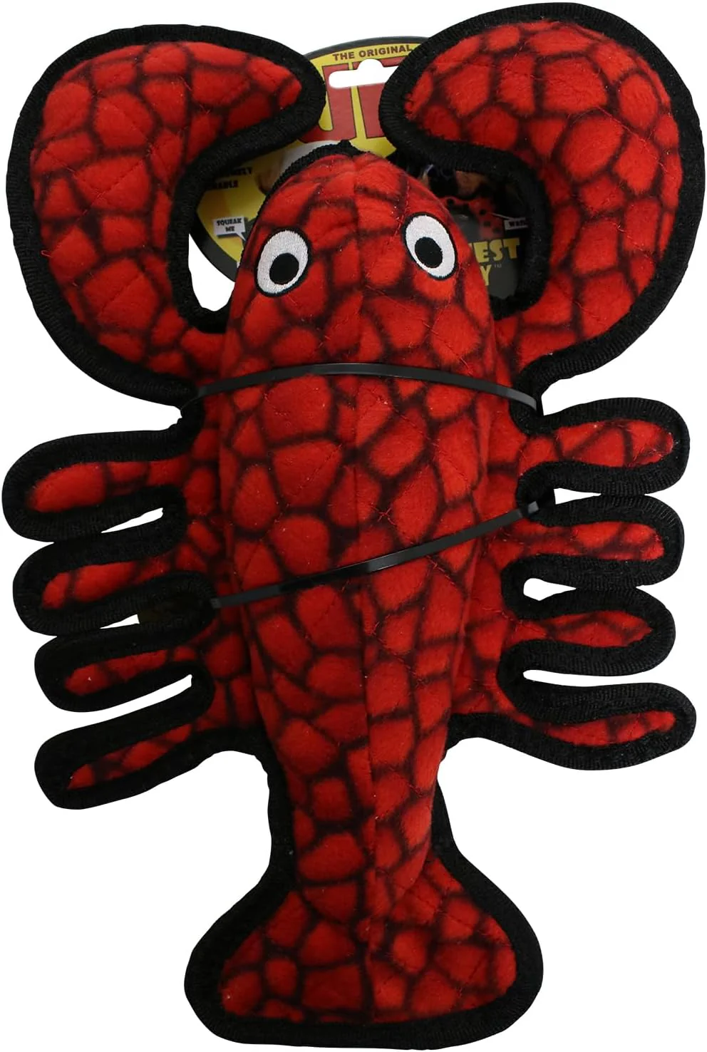 TUFFY - World's Tuffest Soft Dog Toy - Ocean Larry Lobster -Squeakers - Multiple Layers. Made Durable, Strong & Tough. Interactive Play (Tug, Toss & Fetch). Machine Washable & Floats. - Image 6