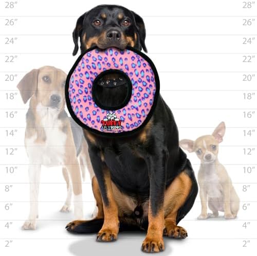 TUFFY -World's Tuffest Soft Dog Toy -Ultimate Ring-Squeakers-Multiple Layers.Made Durable, Strong & Tough.Interactive Play(Tug, Toss & Fetch).Machine Washable & Floats - Image 6