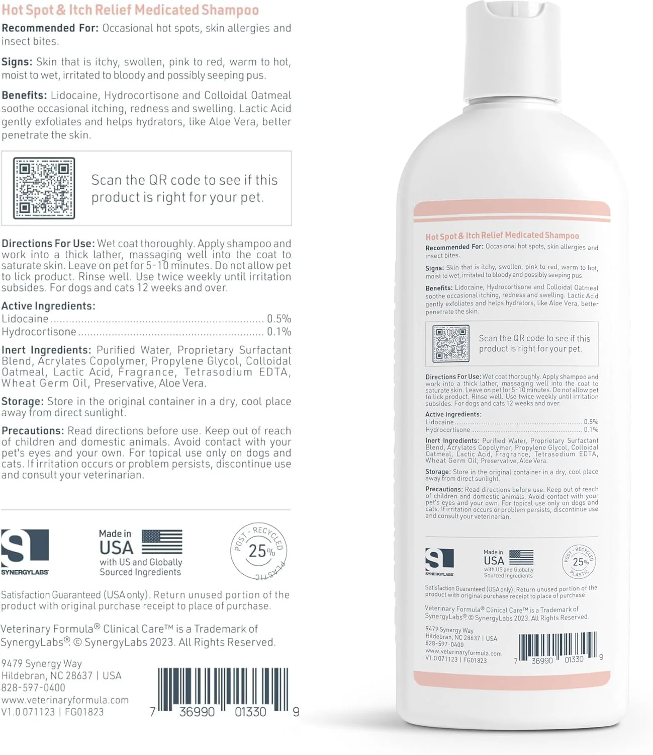 Veterinary Formula Clinical Care Hot Spot & Itch Relief Medicated Shampoo for Dogs and Cats – Helps Alleviate Sensitive Skin, Scratching, and Licking of Coat - Image 8