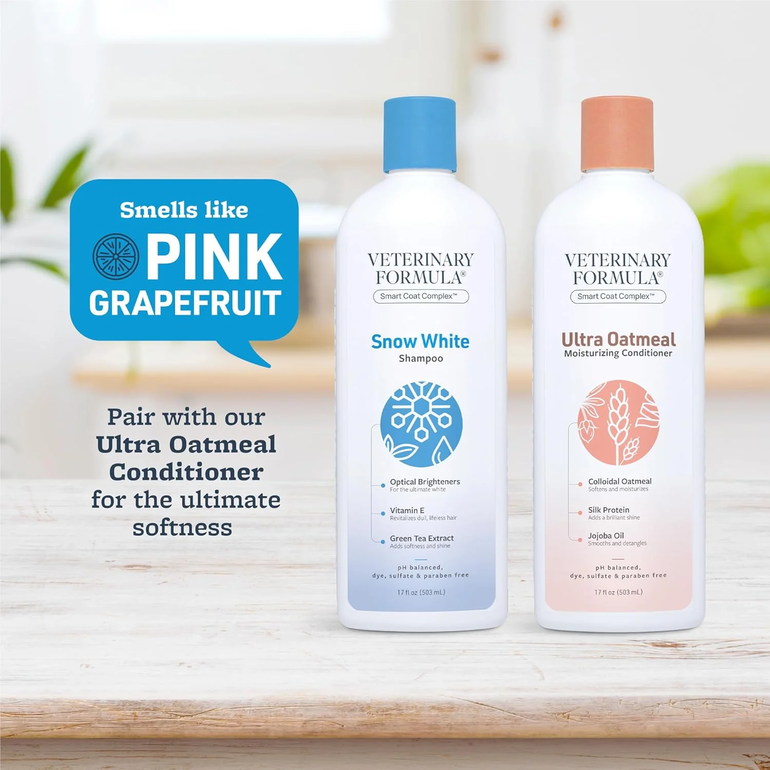Veterinary Formula Smart Coat Complex Snow White Shampoo for Dogs and Cats – Gently Remove Stains and Yellowing Without Bleach or Peroxide – Cleans, Deodorizes, and Brightens White Coats - Image 5