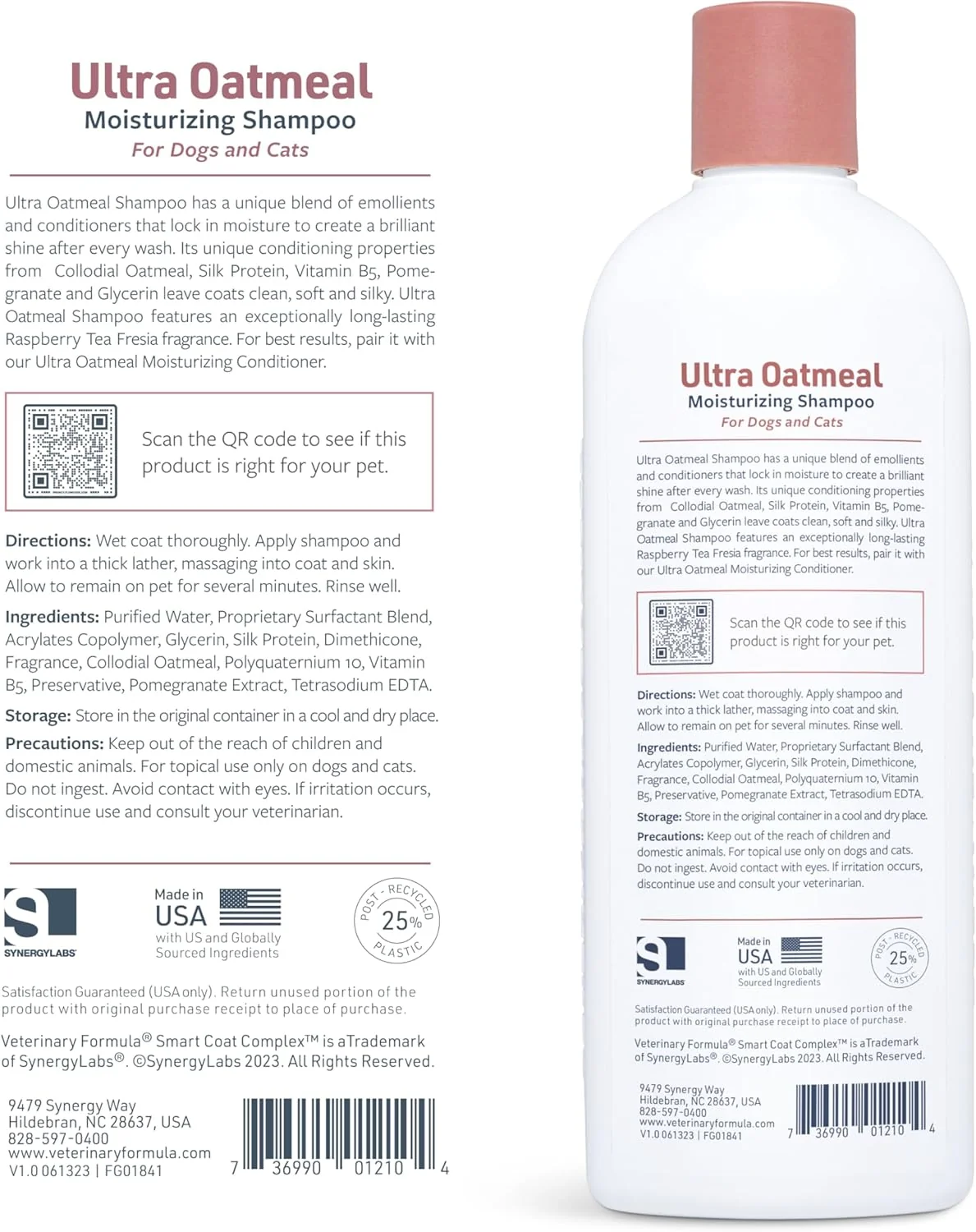 Veterinary Formula Smart Coat Complex Ultra Oatmeal Moisturizing Shampoo for Dogs – Moisture-Rich, Nourishing Shampoo – Leaves Coat Clean, Soft, Silky, Shiny – Long-Lasting Fragrance - Image 7