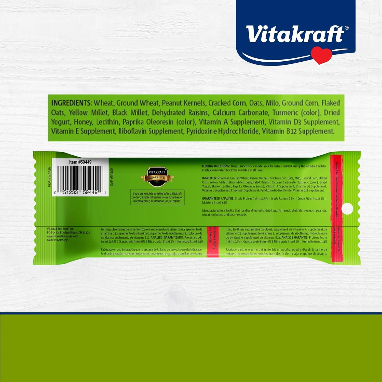 Vitakraft Crunch Sticks Hamster Treat - Hamster Chew Sticks - - Image 7