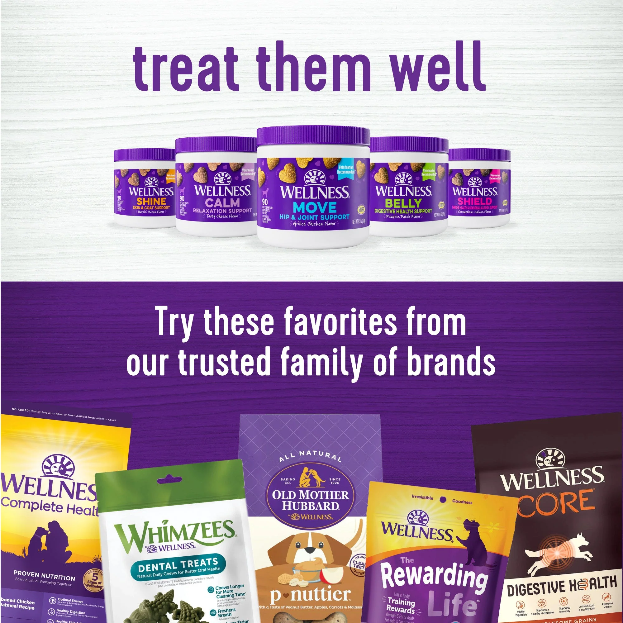 Wellness Barkin' Bacon Flavored Soft Chew Skin & Coat Supplements for Dogs - Image 6