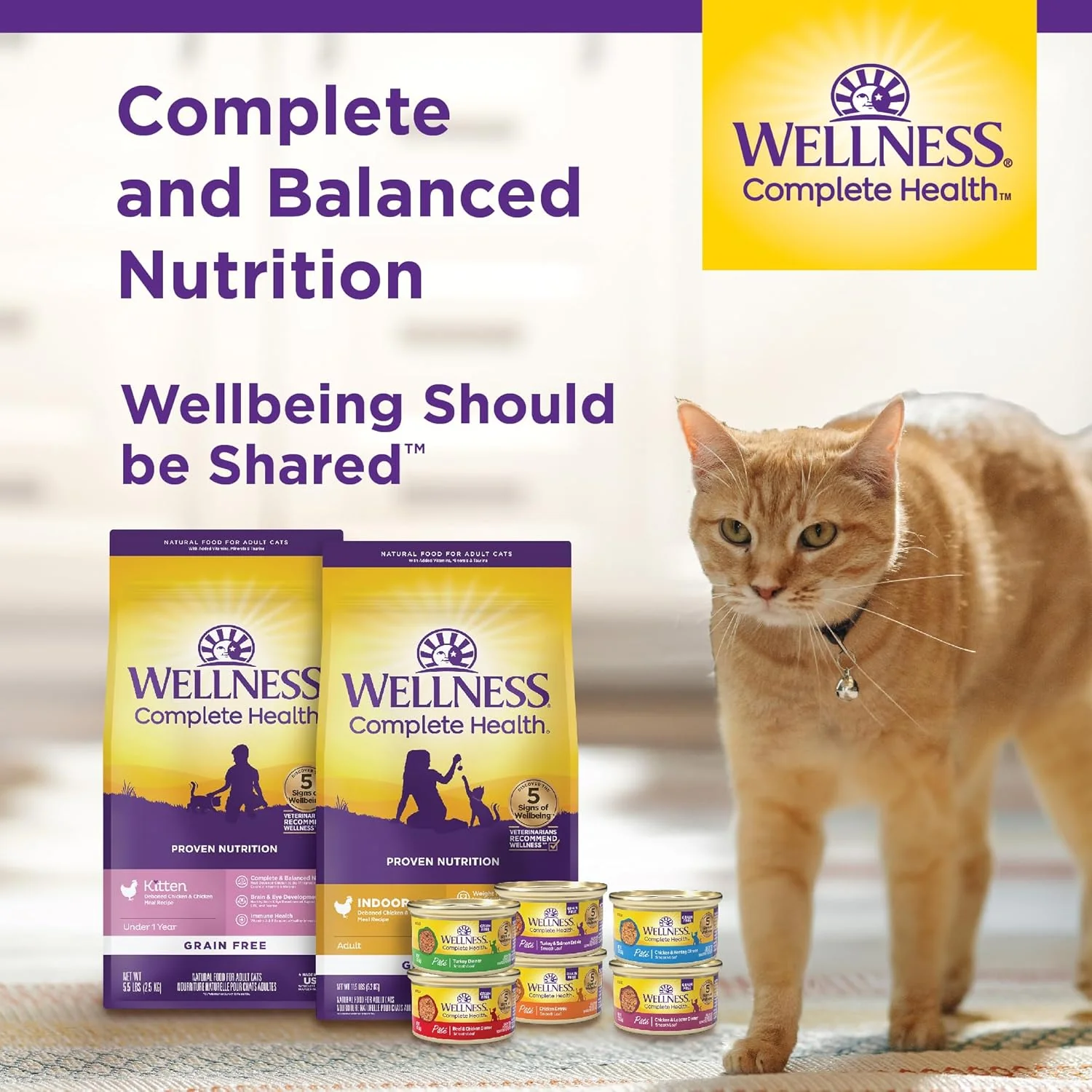 Wellness Complete Health Minced Adult Wet Cat Food, Natural, Protein-Rich, Grain Free(Tuna Entrée) - Image 9