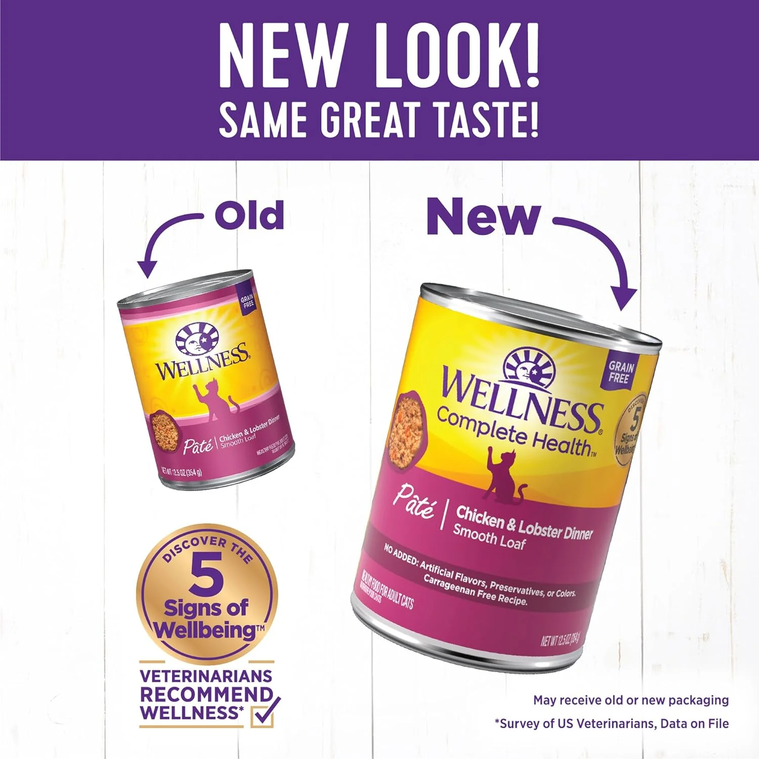 Wellness Complete Health Pate Adult Wet Cat Food, Natural, Protein-Rich, Grain Free (Chicken & Lobster) - Image 2