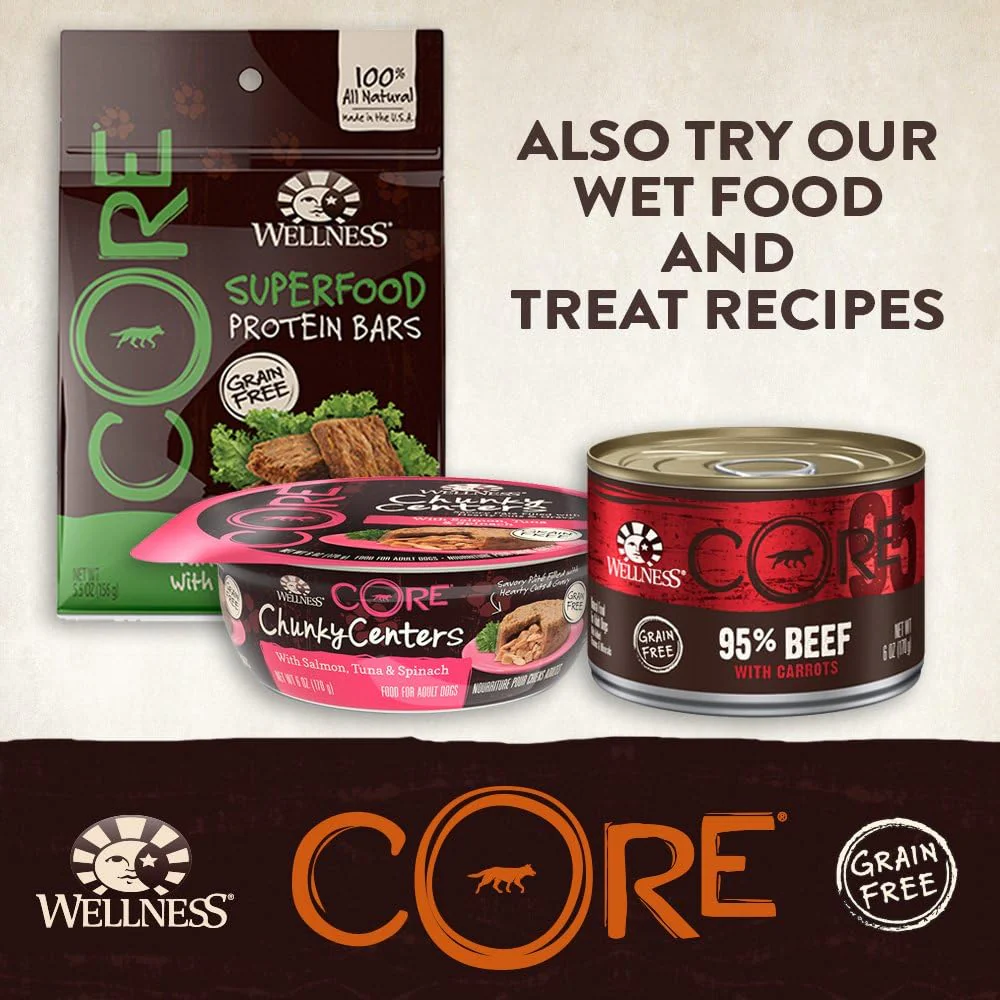 Wellness CORE Natural Dry Grain Free Small Breed Dog Food, Turkey & Chicken - Image 4