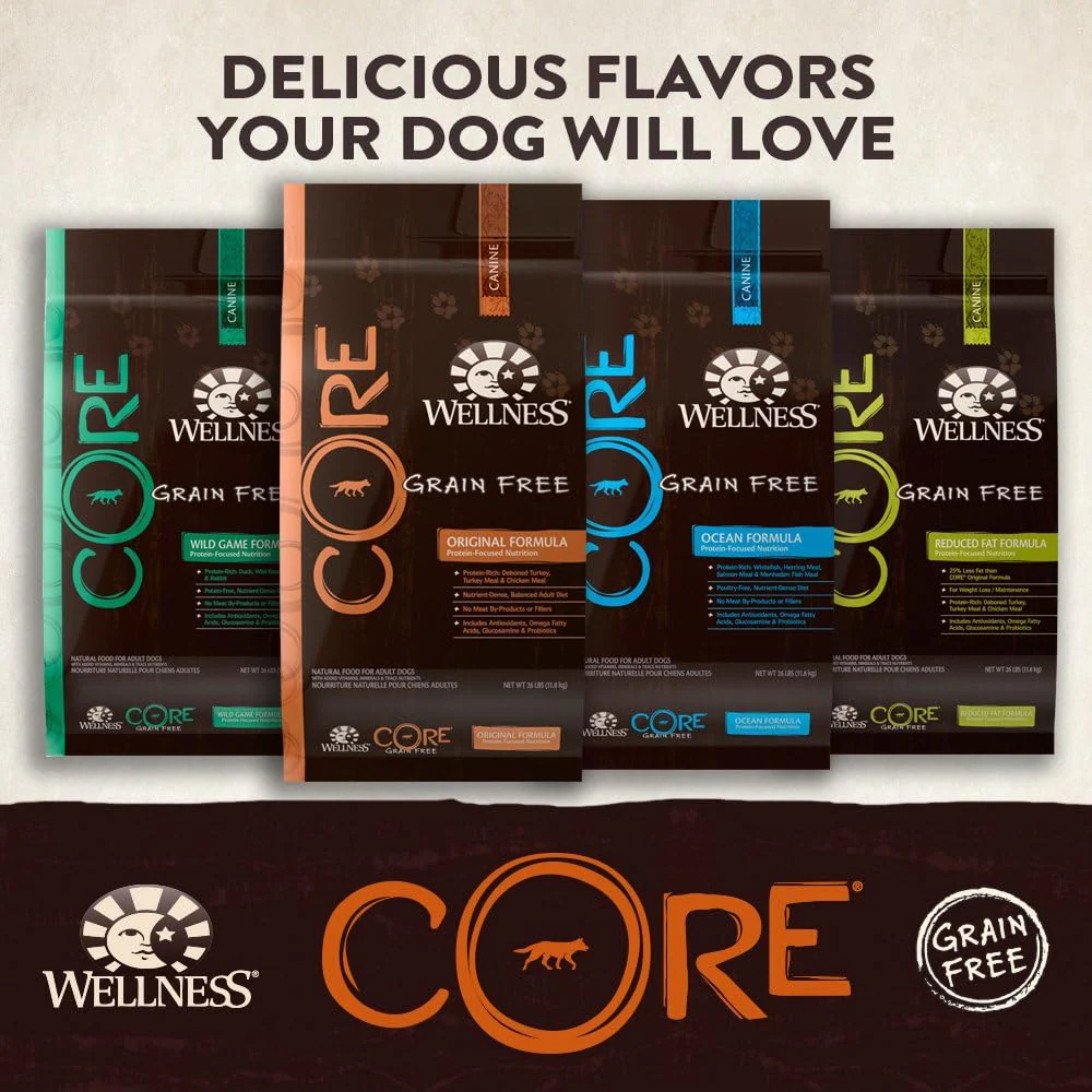 Wellness CORE Natural Reduced Fat Grain Free Dry Dog Food, Turkey & Chicken - Image 7