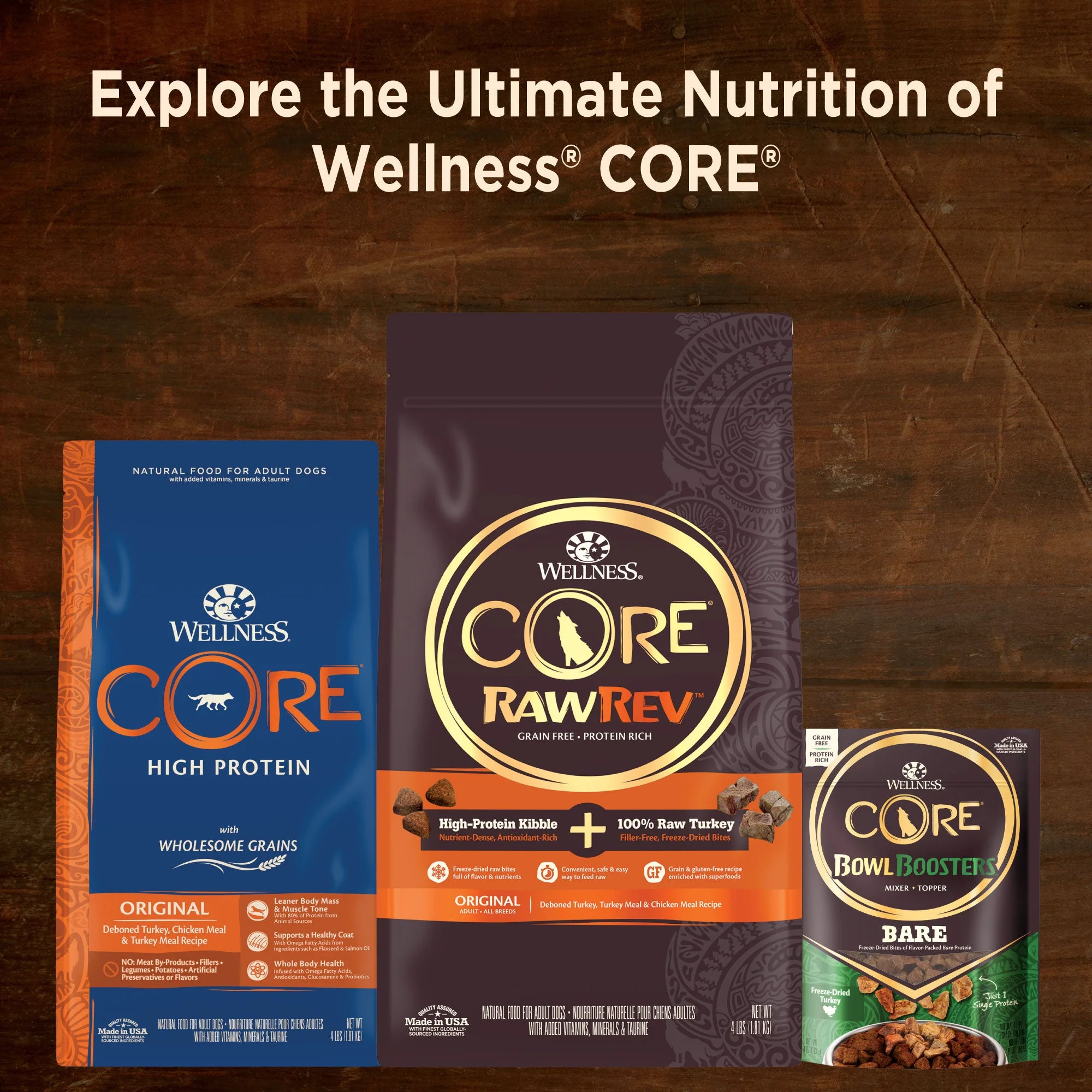 Wellness CORE Natural Wet Grain Free Canned Dog Food, Turkey & Chicken - Image 5