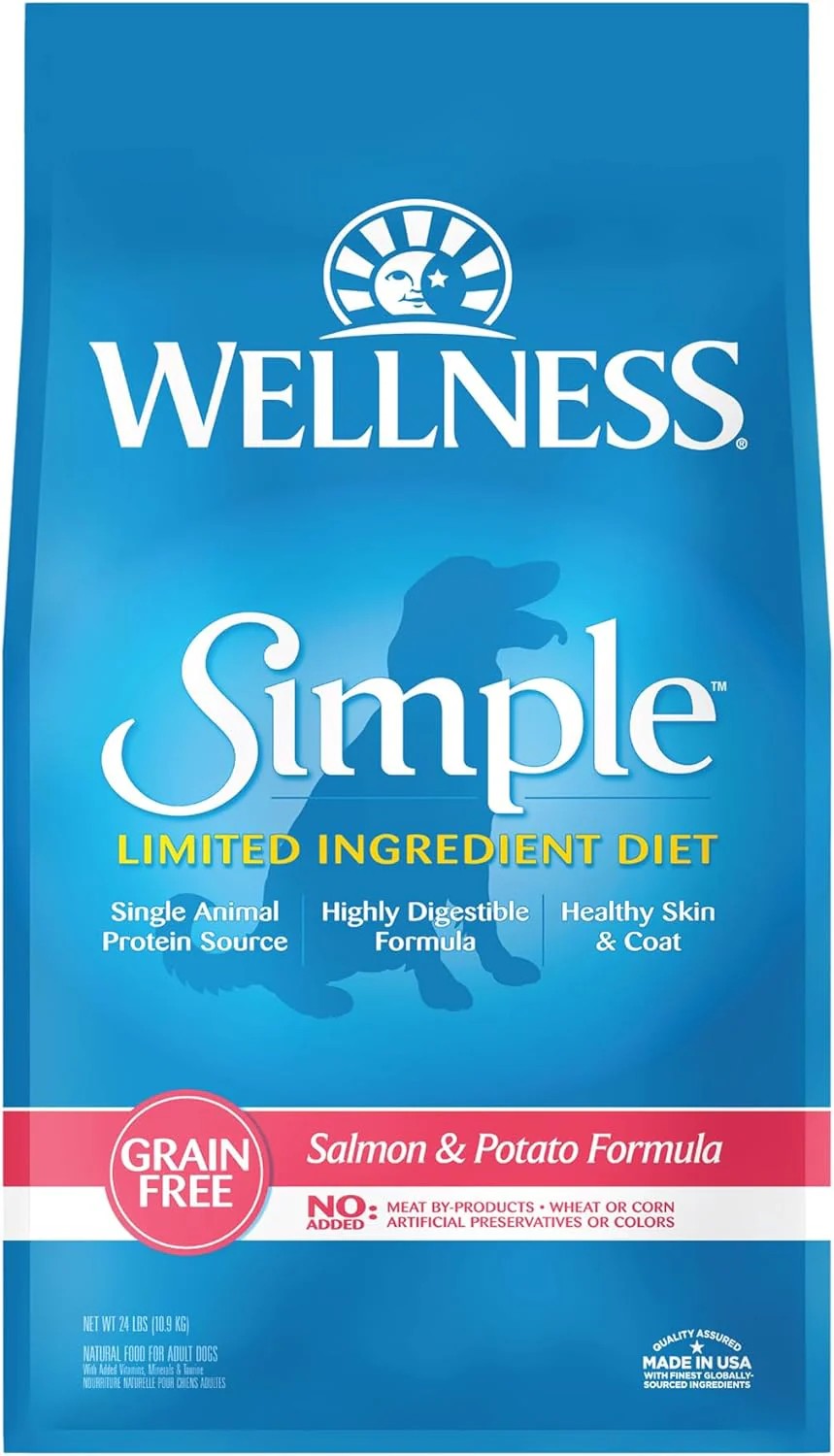 Wellness Natural Pet Food Wellness Simple Natural Grain Free Limited Ingredient Dry Dog Food, Salmon and Potato Recipe