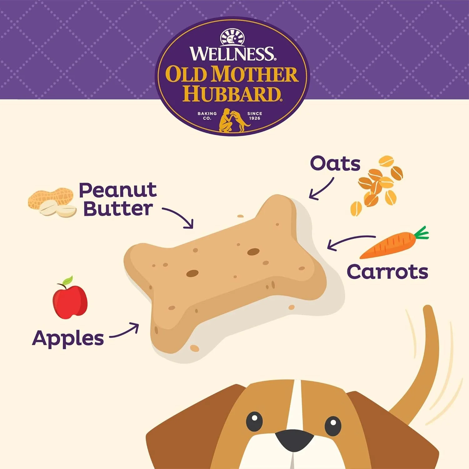 Wellness Old Mother Hubbard P-Nuttier Dog Biscuits, Natural, Training Treats, Peanut Butter Flavor - Image 2