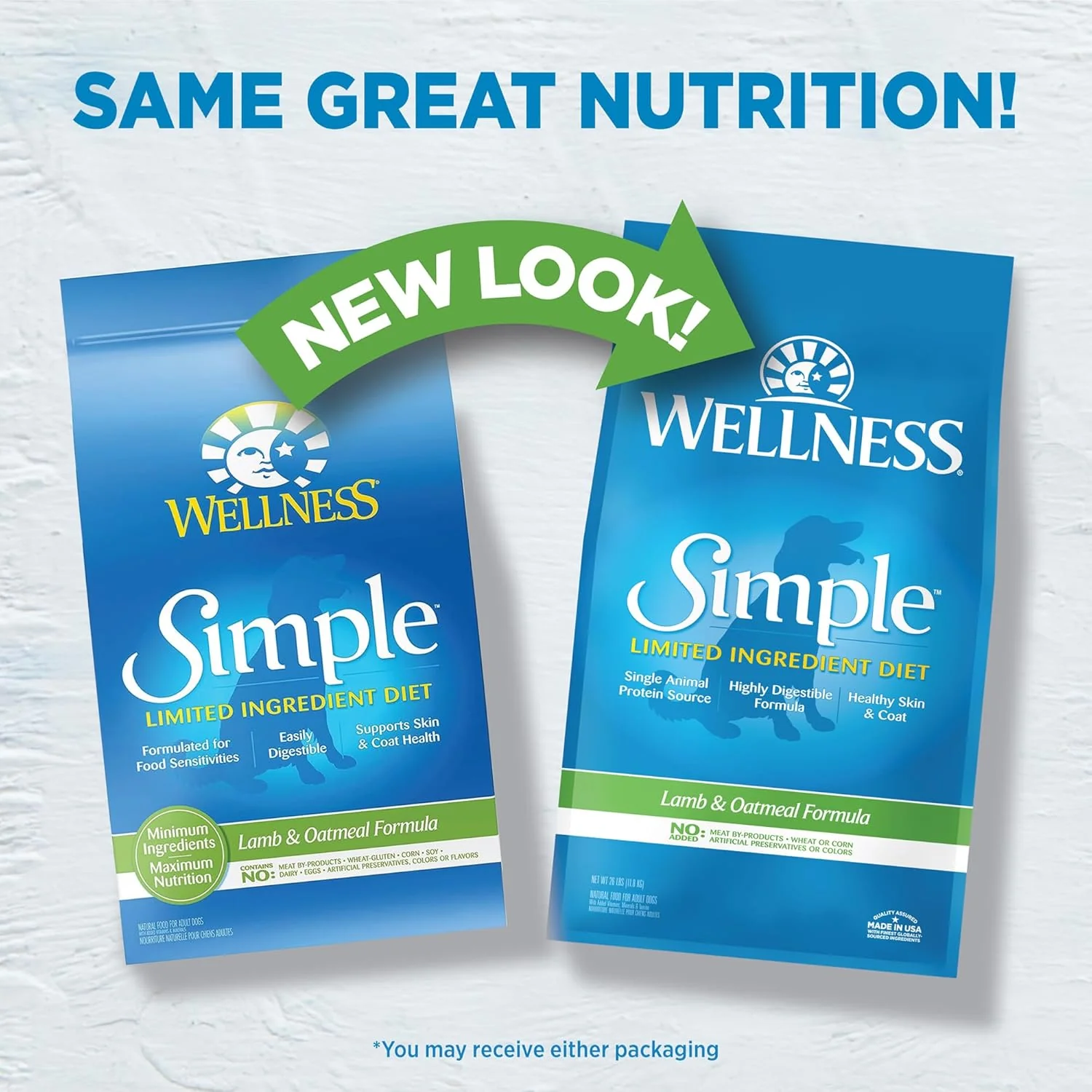 Wellness Simple Natural Limited-Ingredient Grain-Free Dry Dog Food, Easy to Digest for Sensitive Stomachs, Supports Skin & Coat (Lamb and Oatmeal) - Image 2