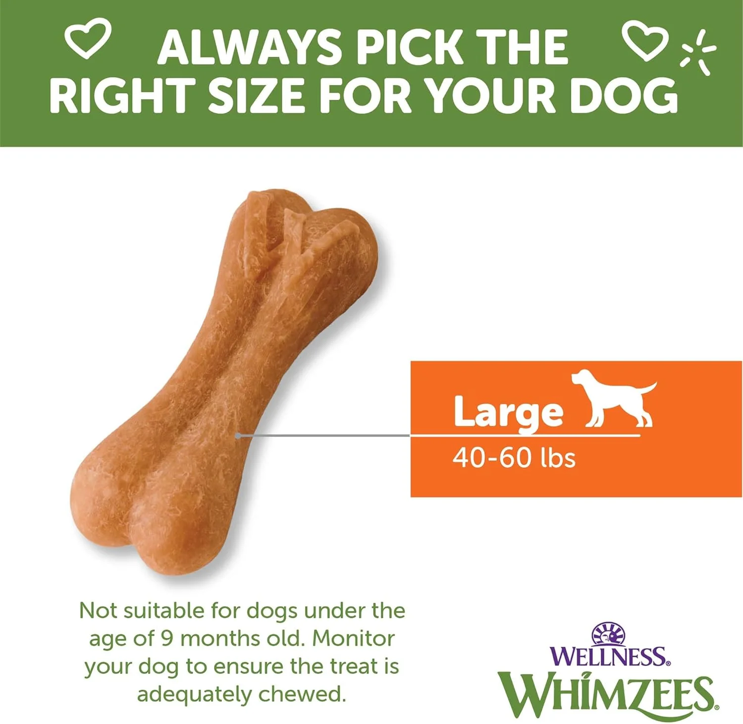Wellness WHIMZEES Ricebone Dog Dental Treats, Natural Chews, Large Size - Image 8