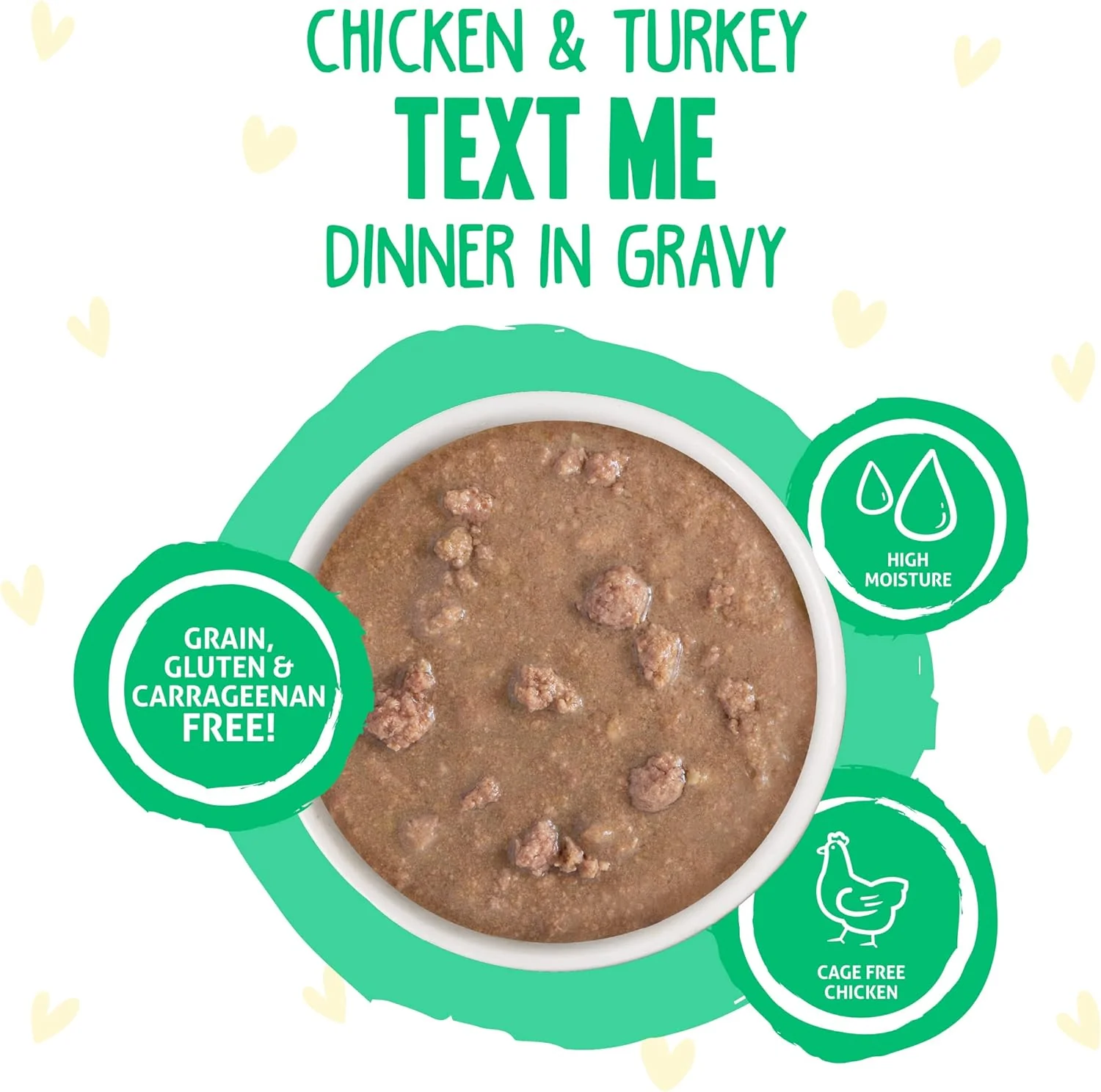 Weruva B.F.F. OMG - Best Feline Friend Oh My Gravy!, Chicken & Turkey Text Me with Chicken & Turkey in Gravy 2.75-oz(Pack of 12) - Image 4