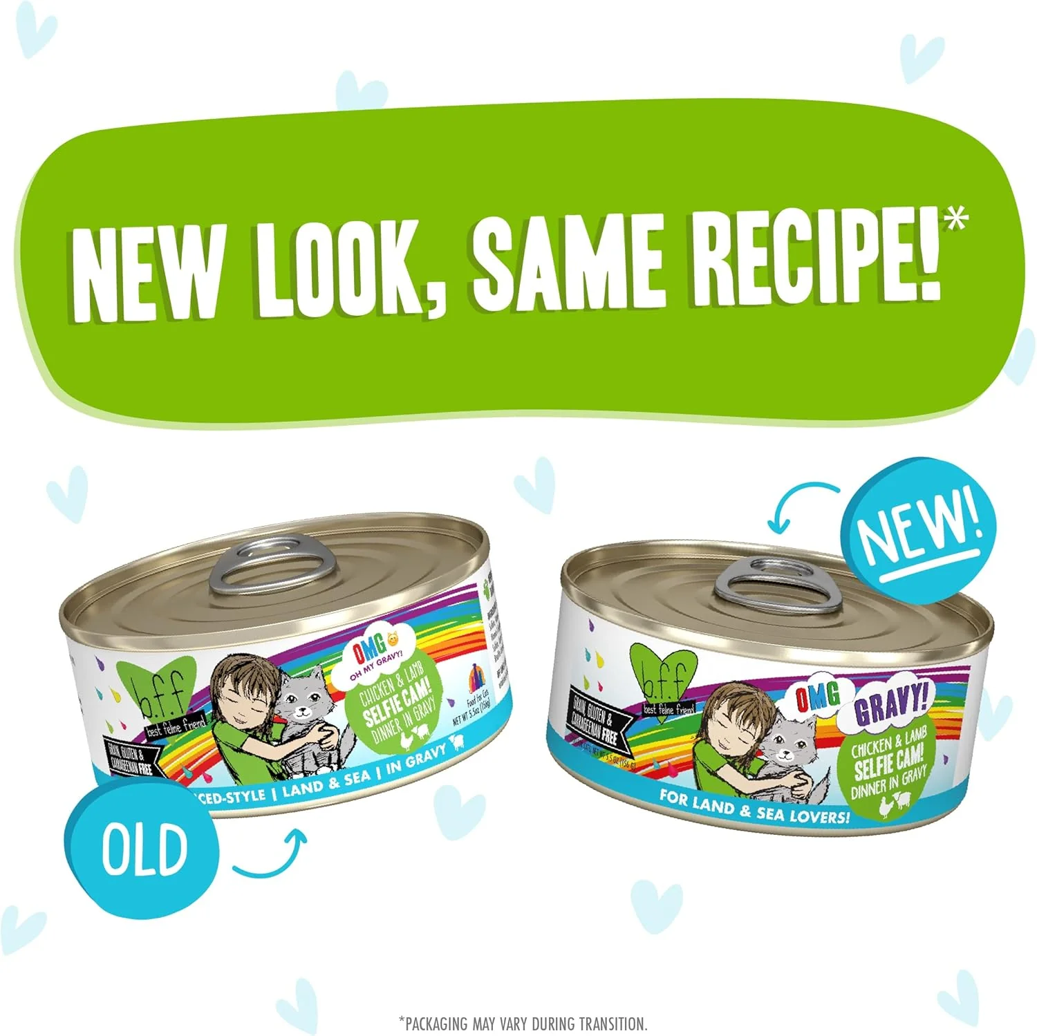 Weruva B.F.F. OMG - Best Feline Friend Oh My Gravy!, Selfie Cam! with Chicken & Lamb in Gravy Cat Food (Pack of 8) - Image 4