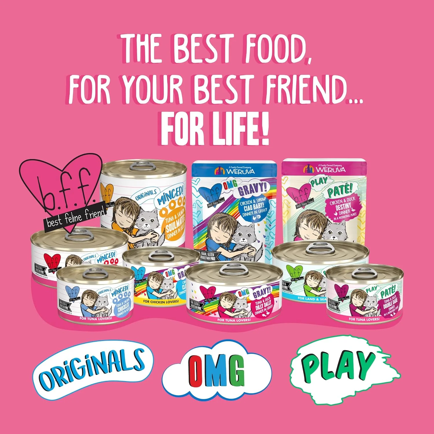 Weruva B.F.F. OMG - Best Feline Friend Oh My Gravy! Tuna & Chicken Charm Me with Tuna & Chicken in Gravy Cat Food - Image 7
