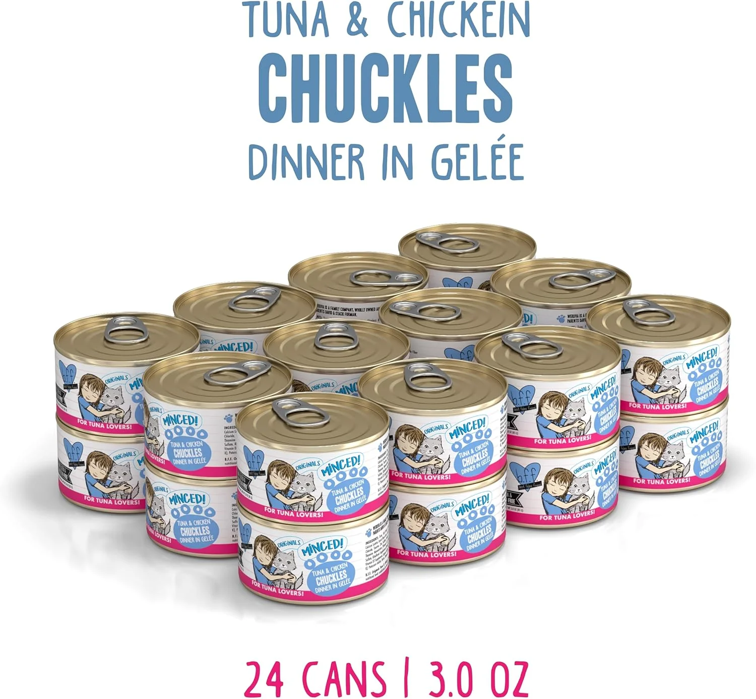 Weruva Best Feline Friend (B.F.F.) Tuna & Chicken Chuckles with Tuna & Chicken in Gelée Cat Food - Image 2