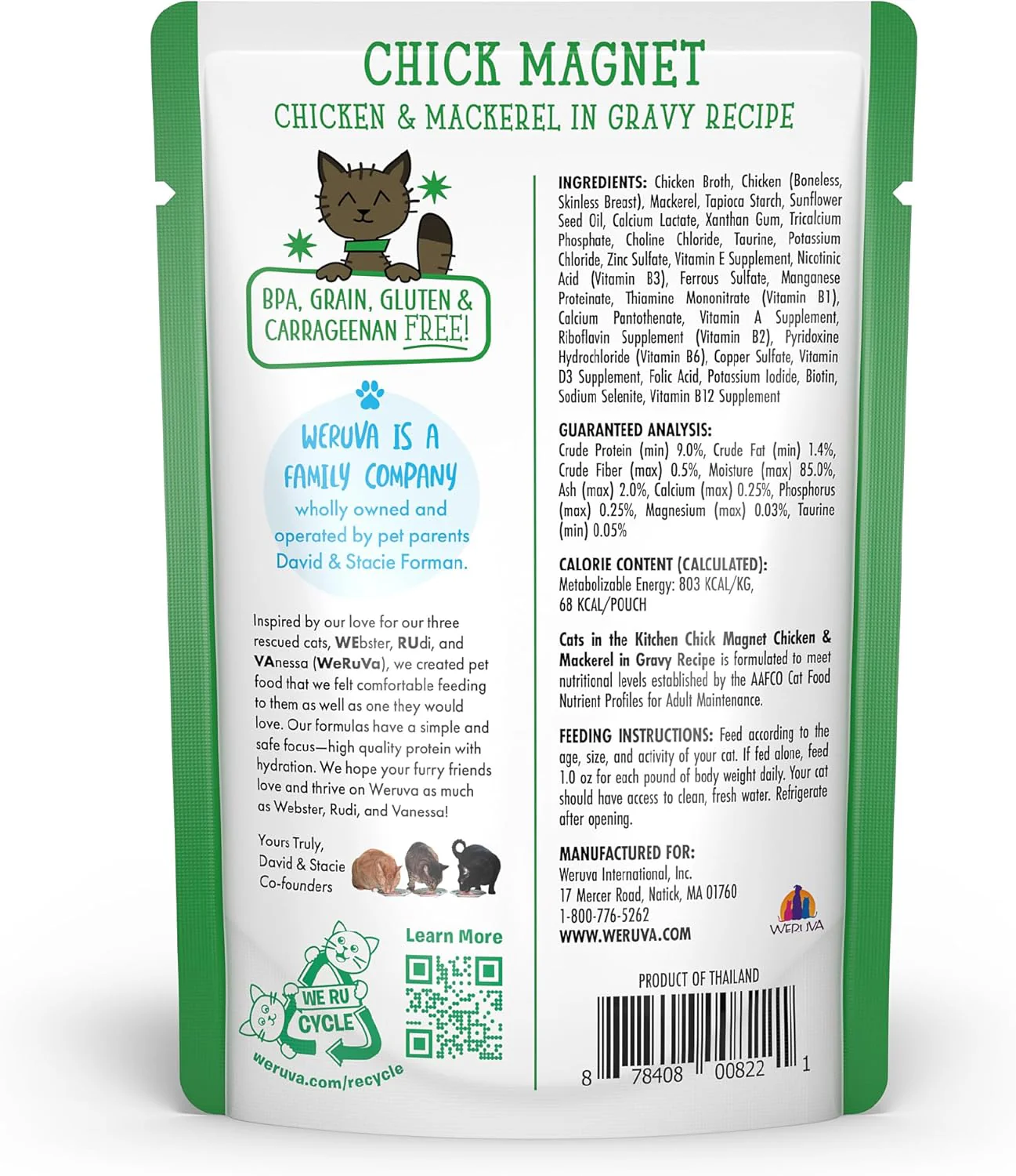 Weruva Cats in The Kitchen, Chick Magnet with Chicken & Mackerel in Gravy Cat Food - Image 4