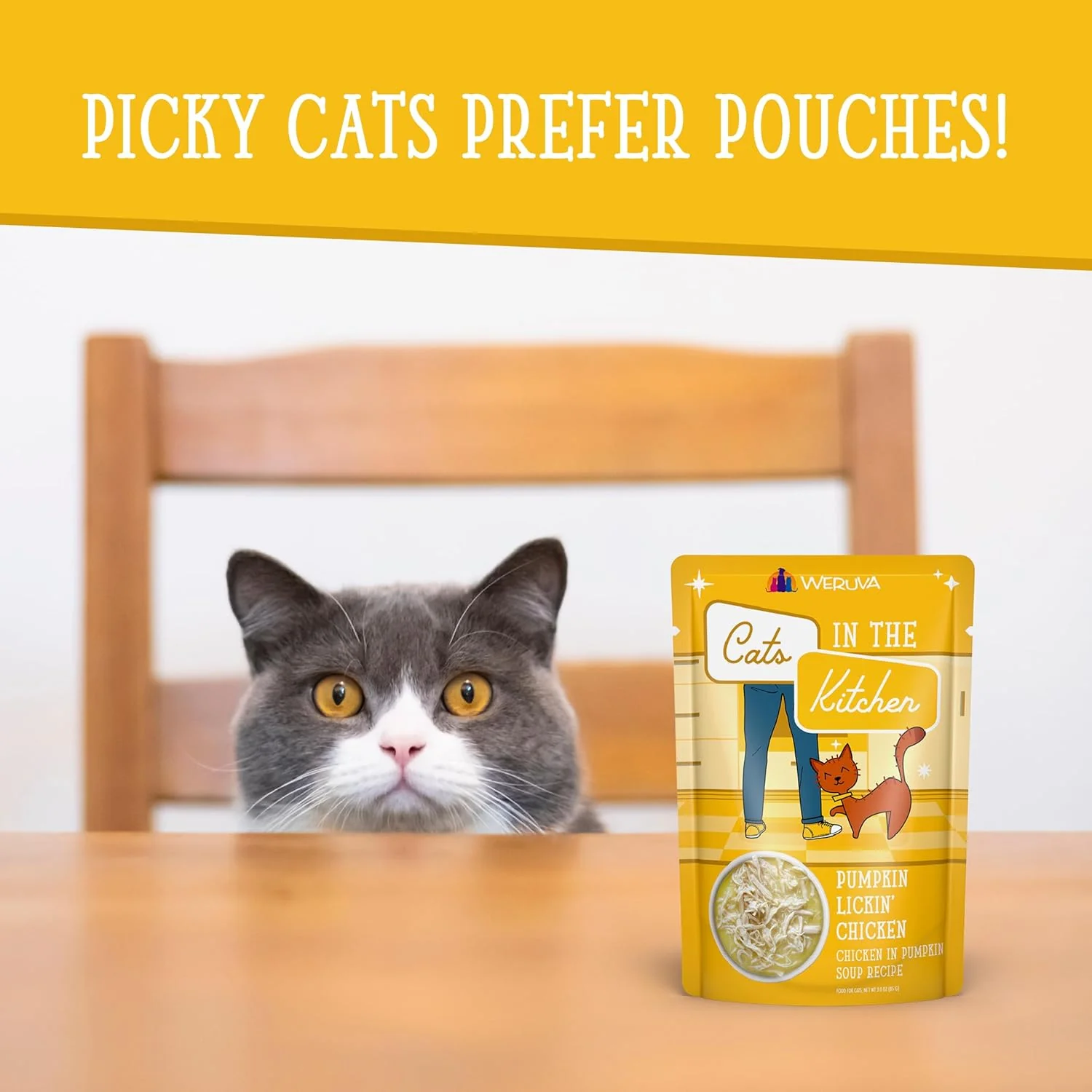 Weruva Cats in The Kitchen, Pumpkin Lickin' Chicken with Chicken Breast in Pumpkin Soup Cat Food - Image 9