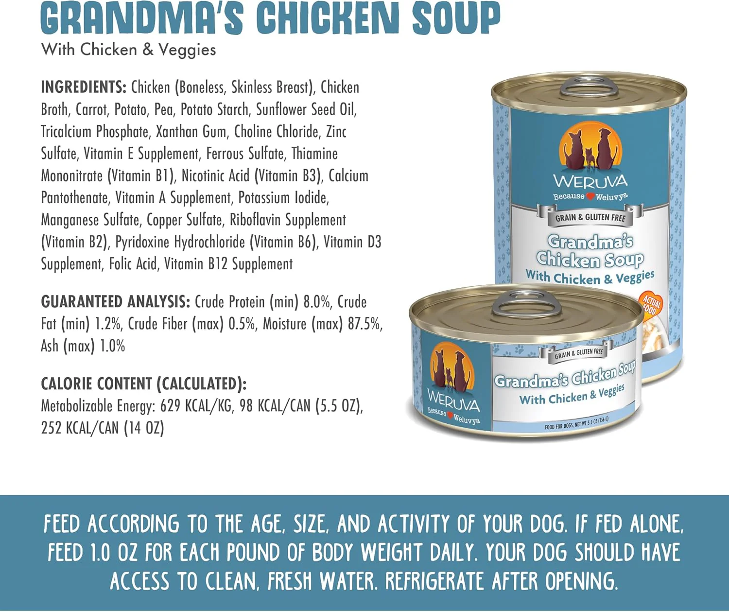 Weruva Classic Dog Food, Grandma's Chicken Soup with Chicken Breast & Veggies - Image 5