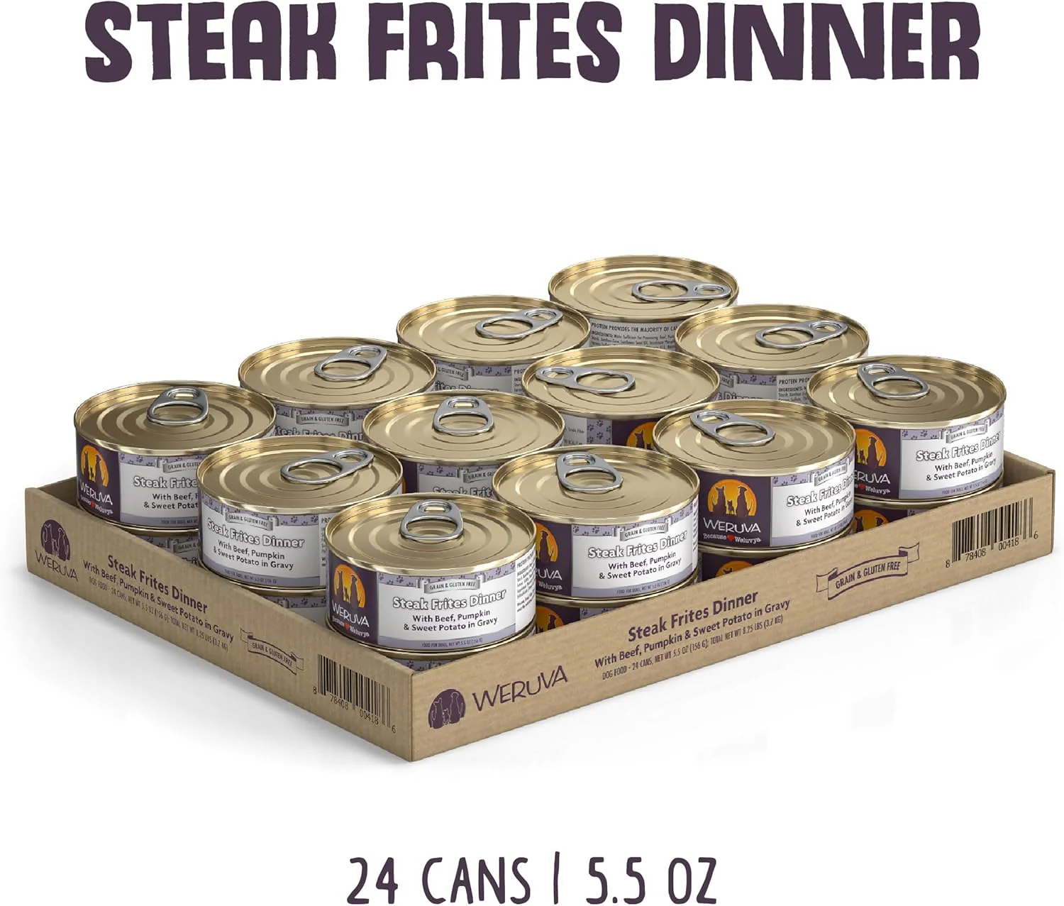 Weruva Classic Dog Food, Steak Frites with Beef, Pumpkin & Sweet Potato in Gravy - Image 2