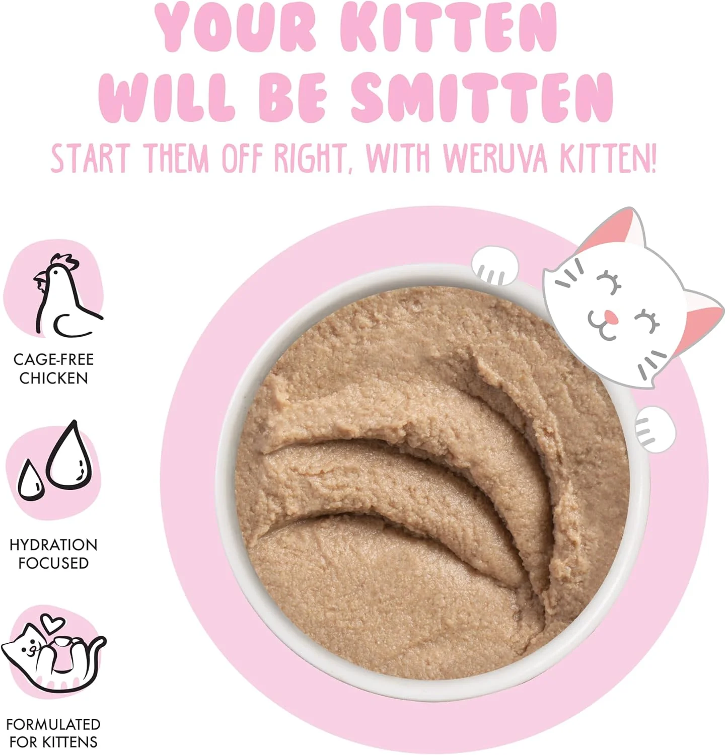 Weruva Kitten, Chicken Breast Formula in a Hydrating Purée (Pack of 12) - Image 3