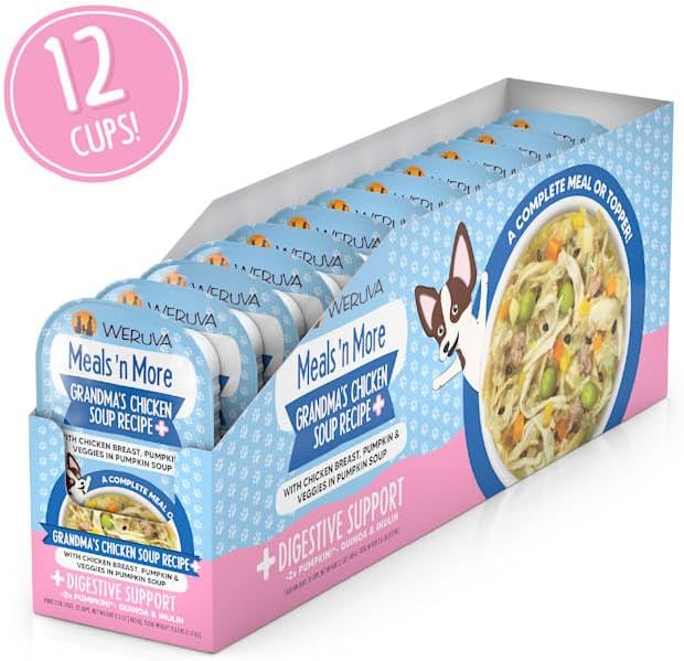 Weruva Meals 'n More Natural Wet Dog Food, Grandma's Chicken Soup Plus Digestive Support(Pack of 12) - Image 2