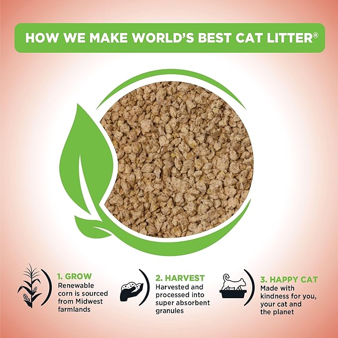 WORLD'S BEST CAT LITTER Poop Fighter Maximum Odor Defense, 15-Pounds - Natural Ingredients, Quick Clumping, Flushable, 99% Dust Free & Made in USA - Long-Lasting Odor Control & Easy Scooping - Image 4