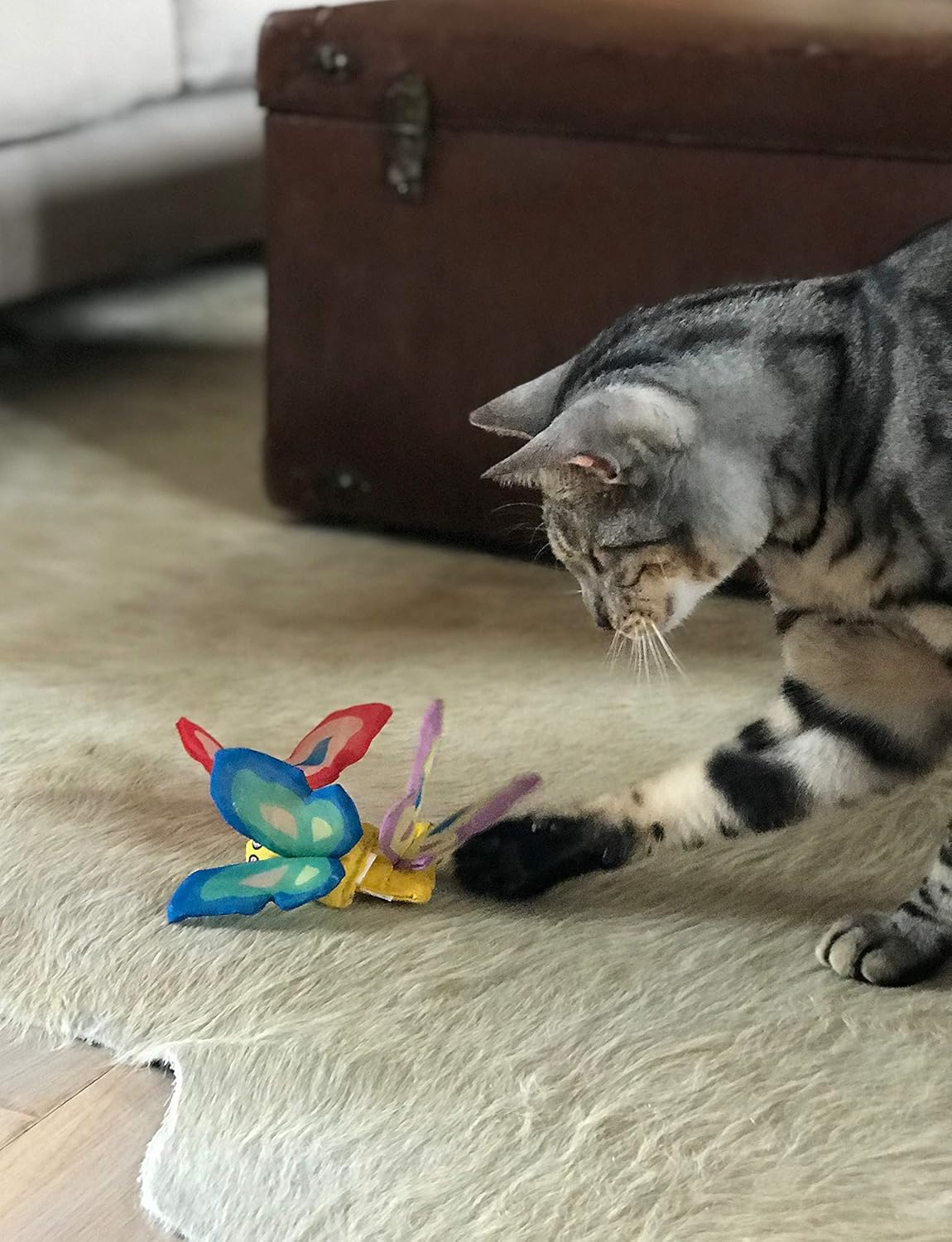 YEOWWW! Butterflies Catnip Filled Cat Toy - Image 3