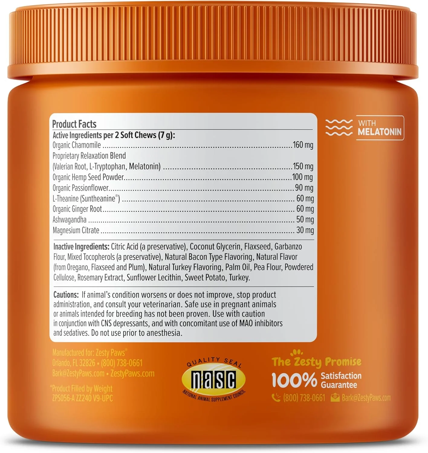 Zesty Paws Calming Chews for Dogs - for Everyday Stress, Relaxation, Composure, and Separation, 90 Count, Turkey - Melatonin - Image 6