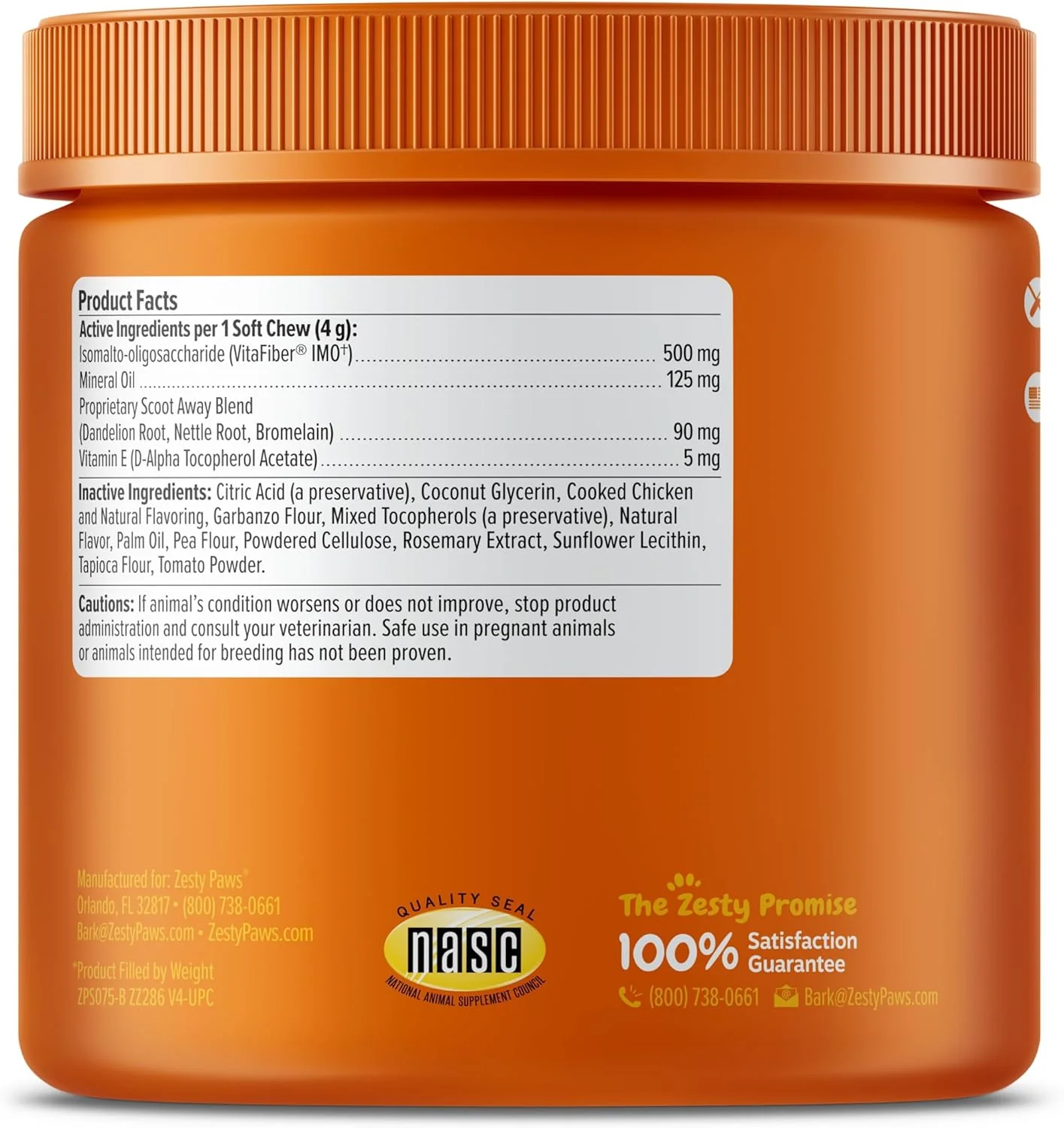 Zesty Paws Scoot Away Soft Chews - Healthy Bowel Function with Bromelain, Vita Fiber for Dogs, & Dandelion Root for Dog Digestive Support and Gut Health - 90 Soft Chews - Image 6