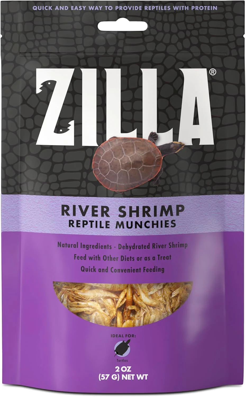 Zilla Reptile Food Munchies River Shrimp for Turtles, Salamanders, Axolotls, and Large Tropical Fish, 2-Ounce - Image 3