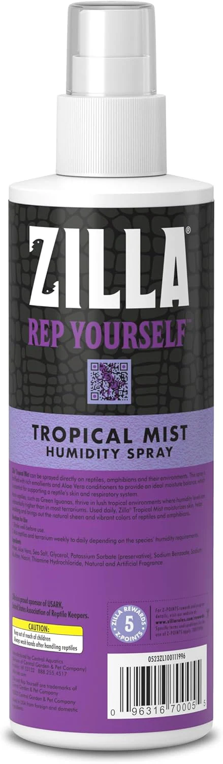 Zilla Tropical Mist Humidity Spray, Ideal for All Tropical Reptiles and Amphibians - Image 7