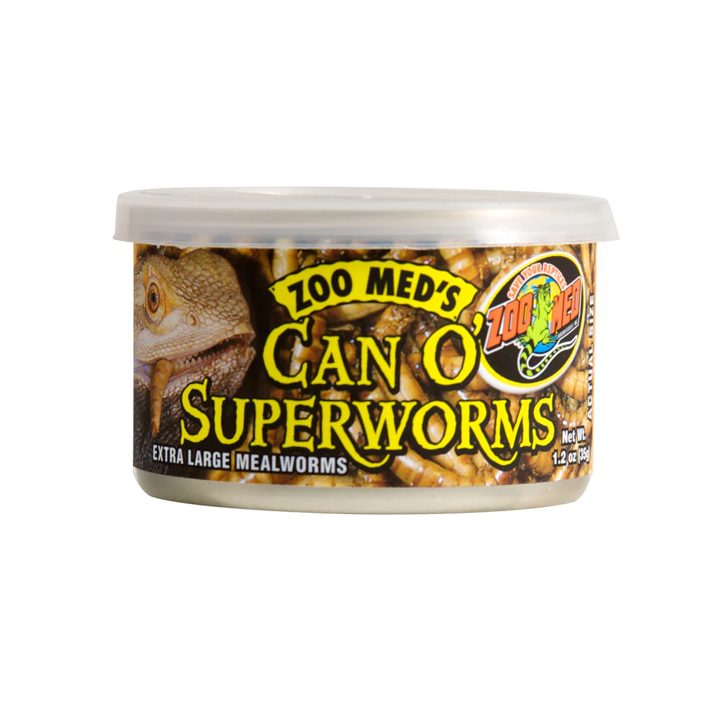 Zoo Med Can O' Superworms Reptile Wet Food